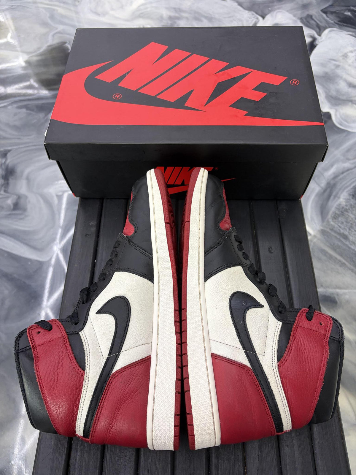 Jordan 1 "Bred Toe" Used Size 11.5