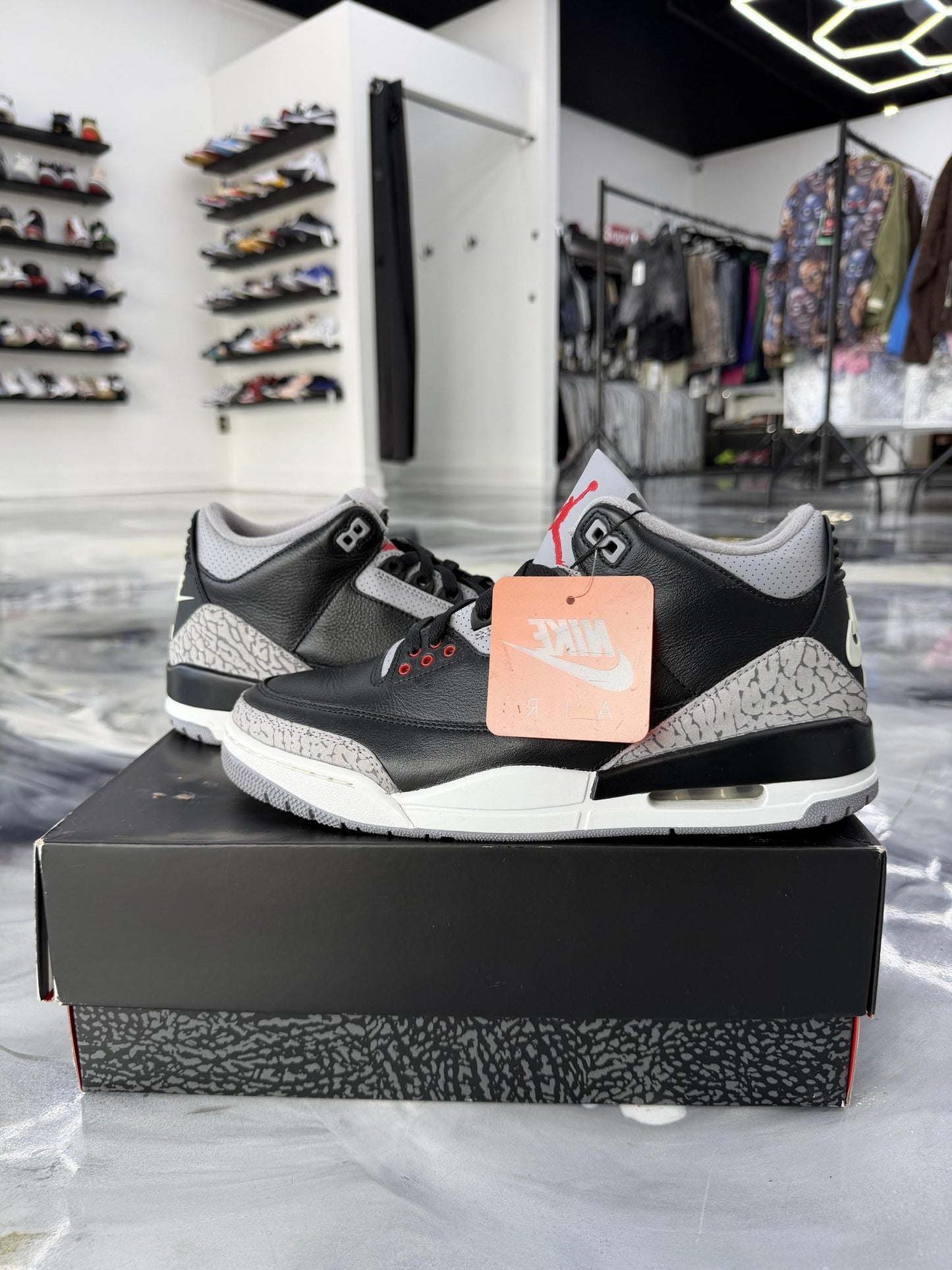 Jordan 3 "Black Cement" Used Size 10