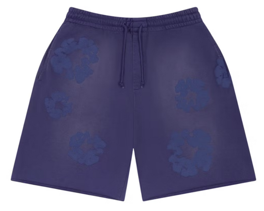 Denim Tears Cotton Wreath Sweatshorts "Mono Navy"