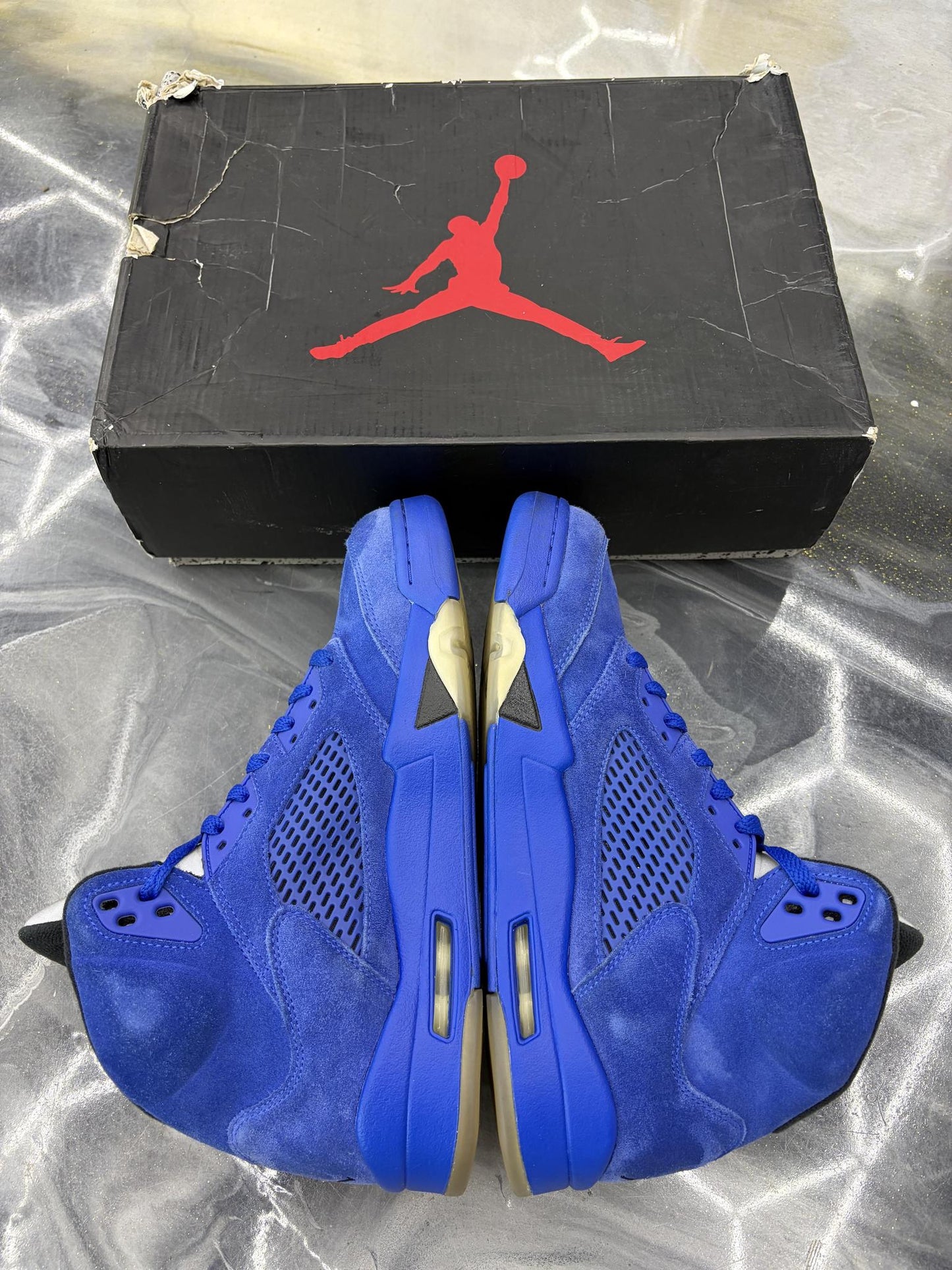 Jordan 5 "Blue Suede" Used Size 9.5