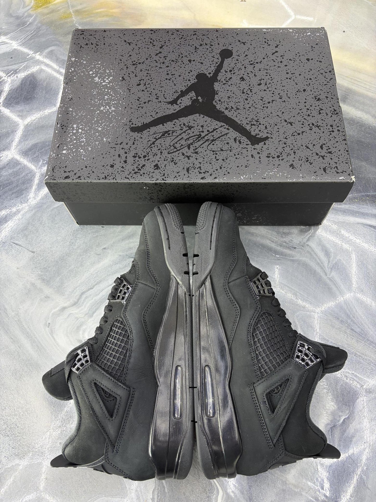 Jordan 4 "Black Cat" Used Size 10.5