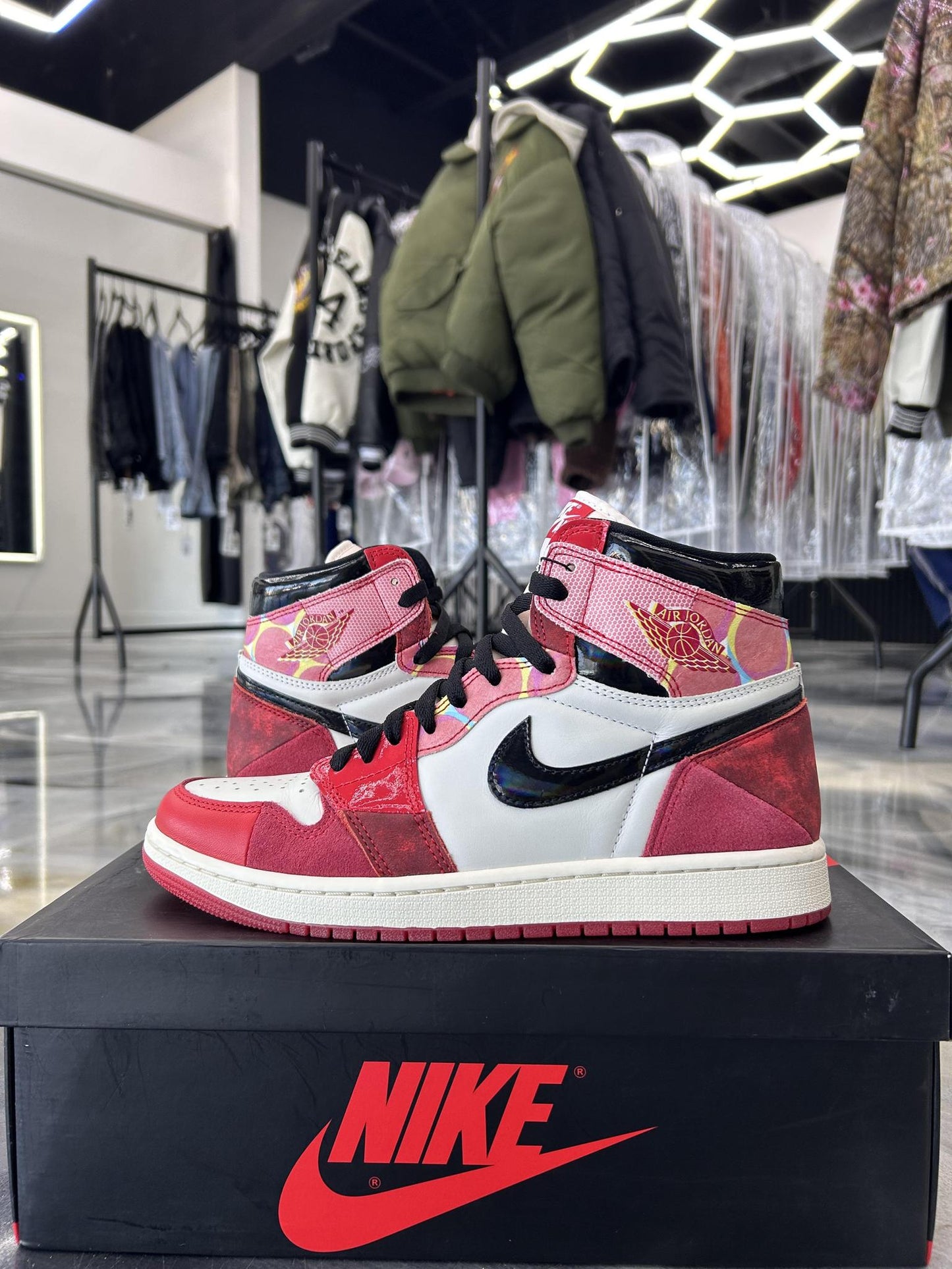 Jordan 1 "Into The Spiderverse" Used Size 9