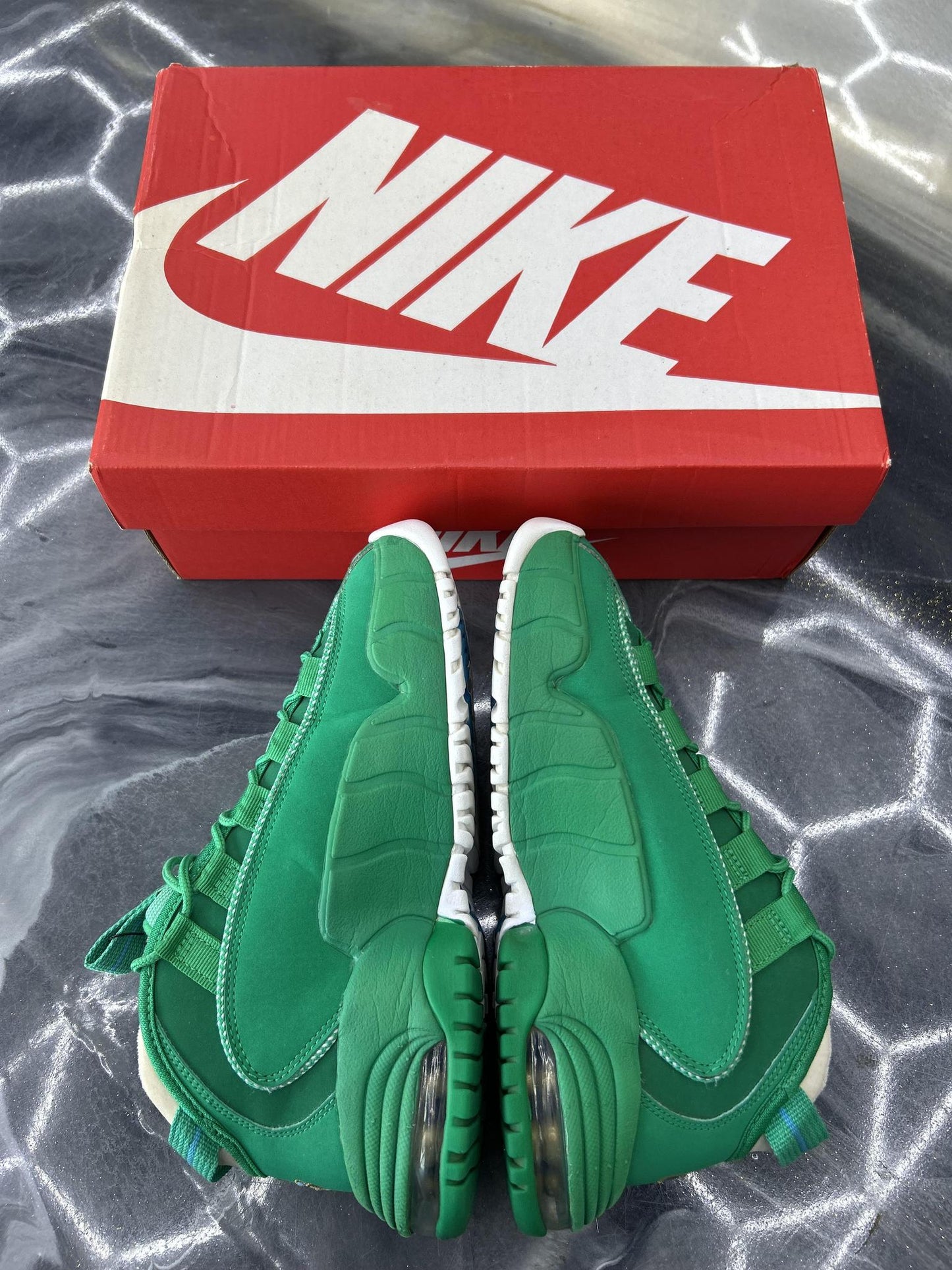 Nike Air Penny "Green Gold" Used Size 4Y/5.5W