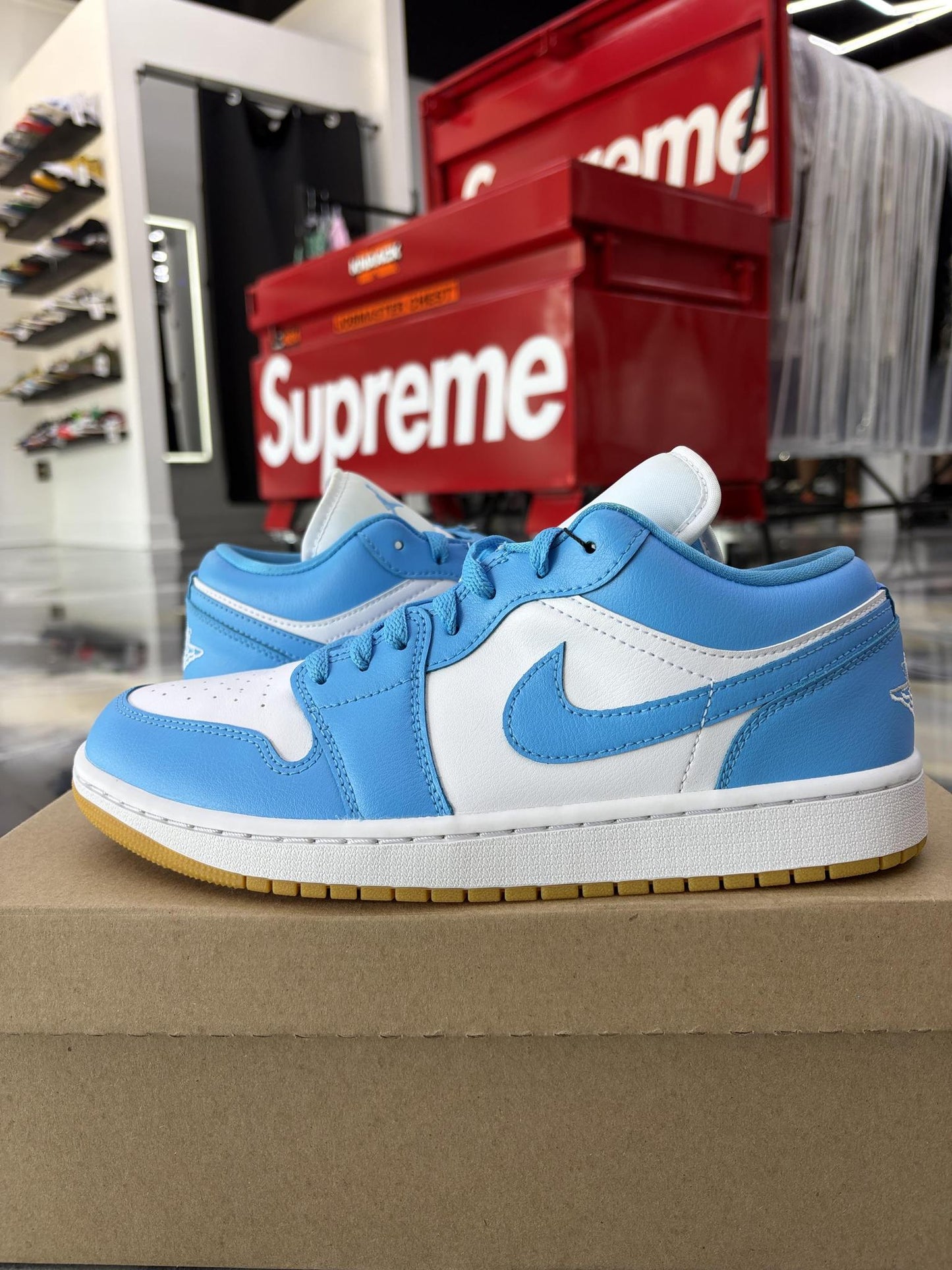 Jordan 1 Low "Powder Blue" Used Size 9.5