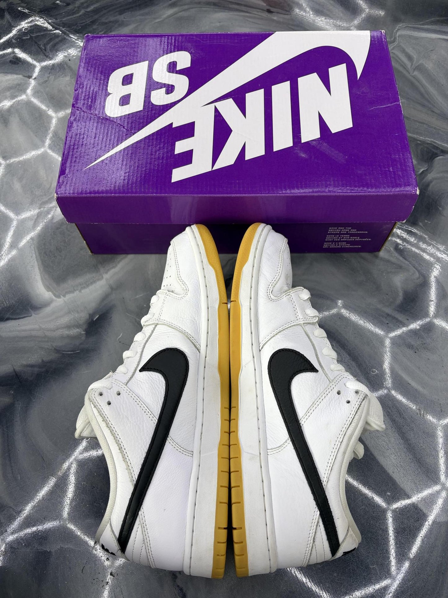 Nike SB Dunk Low "White Gum" Used Size 13