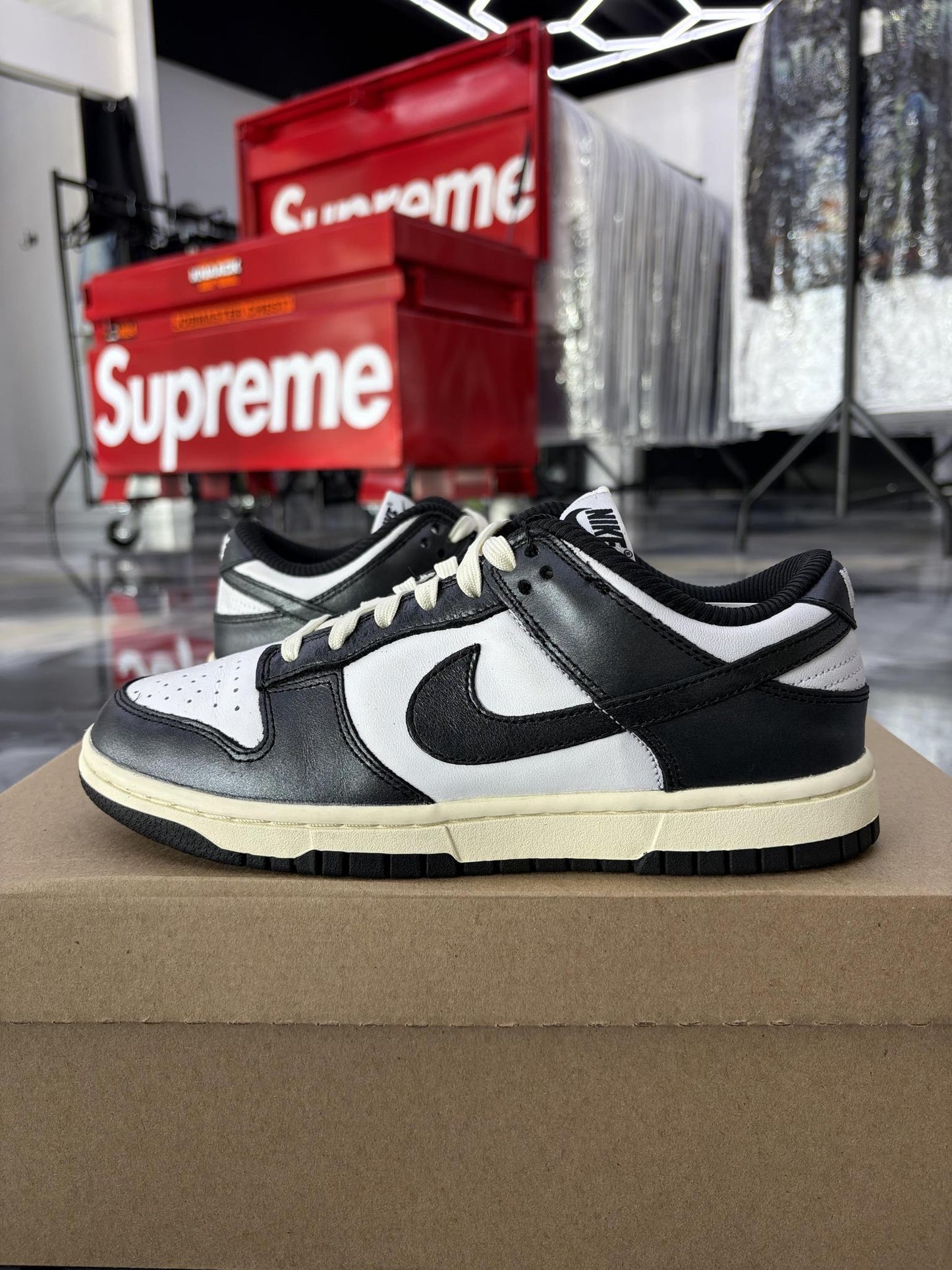 Nike Dunk Low Vintage Panda Used Size 5.5Y/7W