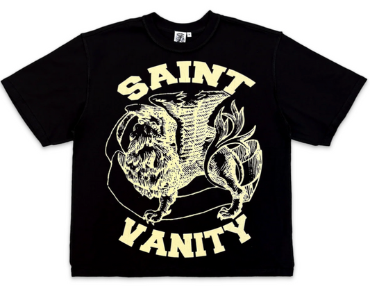 Saint Vanity Logo Tee "Black/Gold"