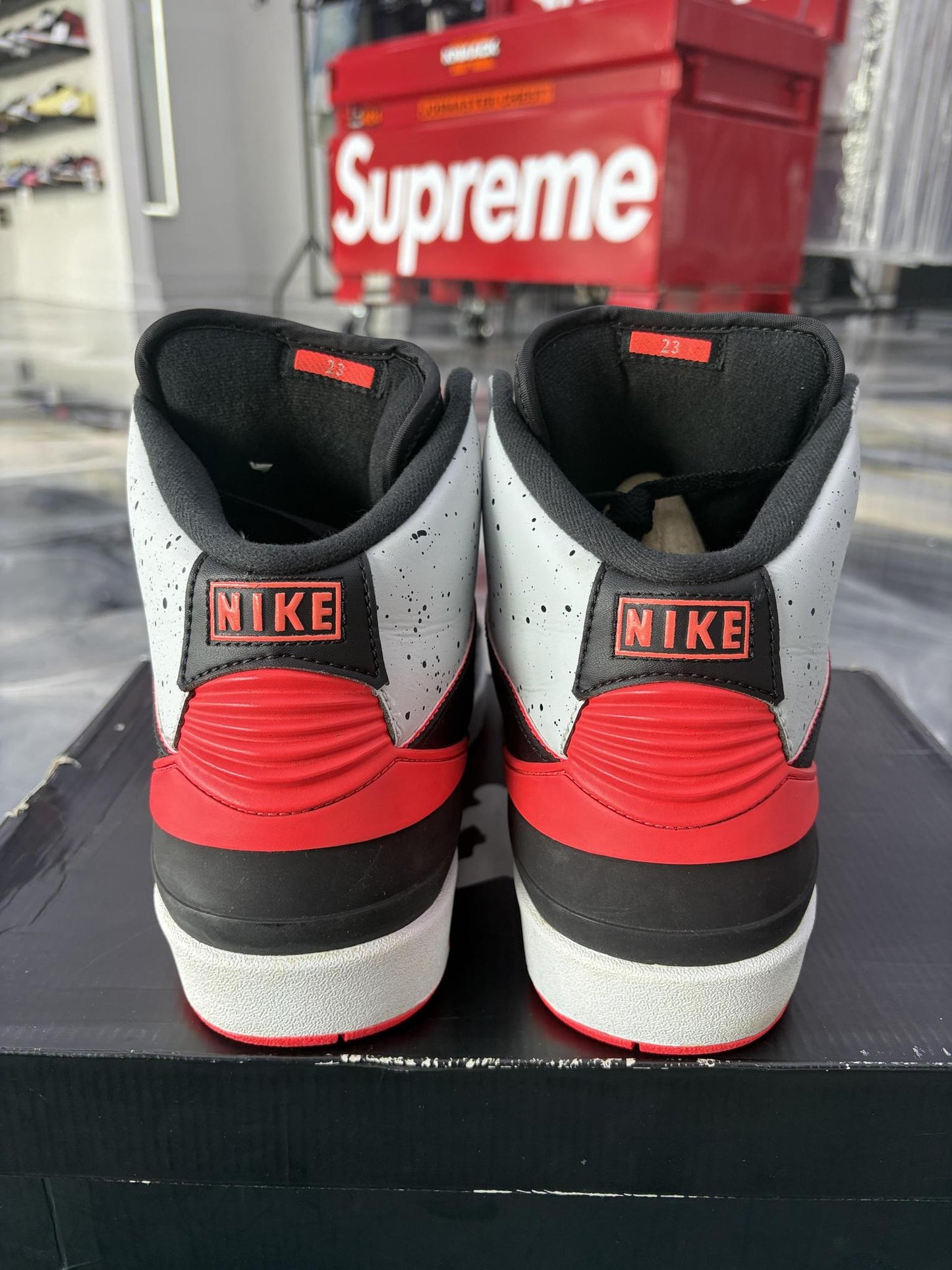 Jordan 2 "Infrared Cement" Used Size 11