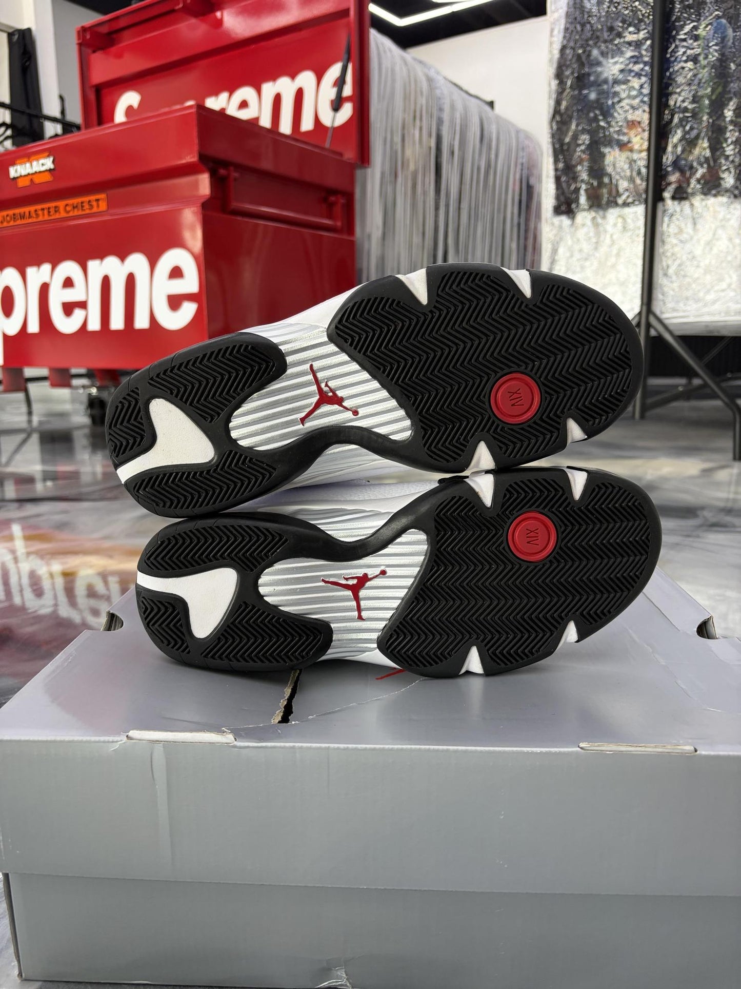 Jordan 14 "Black Toe" Used Size 12