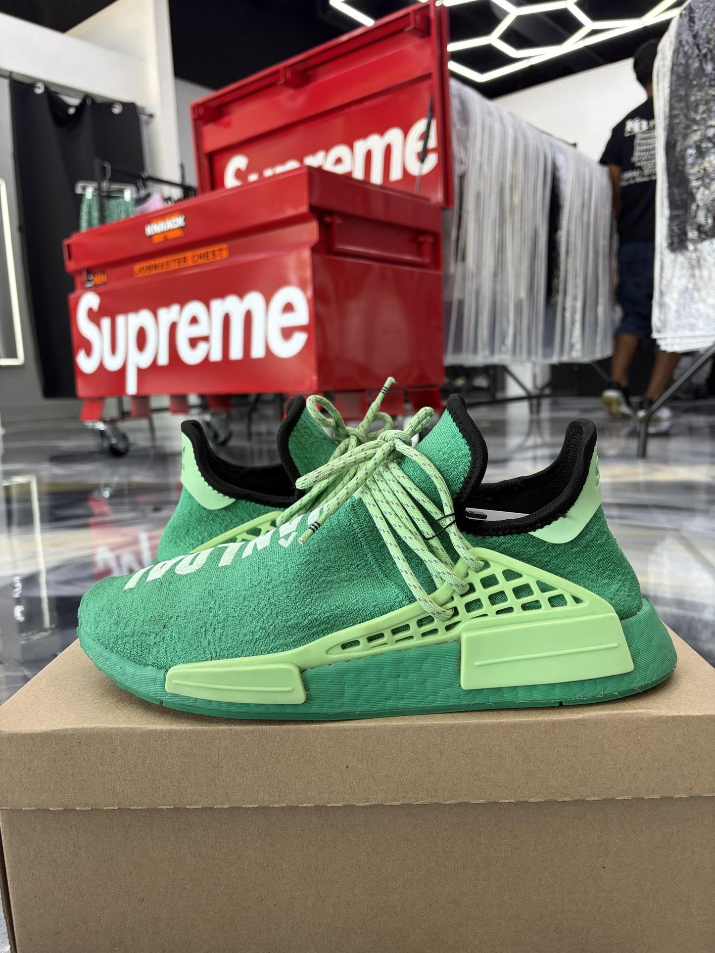 Adidas Human Race NMD "Green" Used Size 10