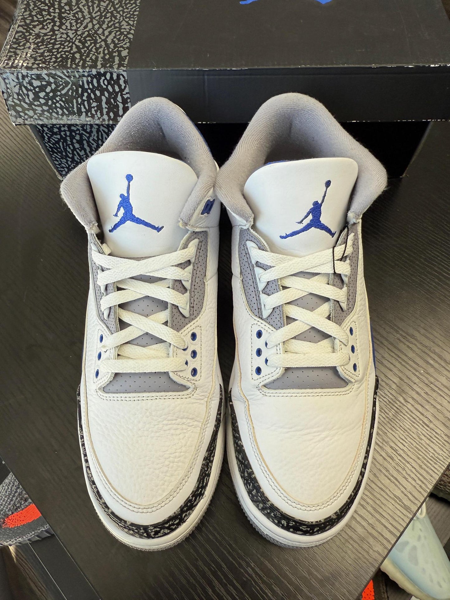 Jordan 3 "Racer Blue" Used Size 10.5