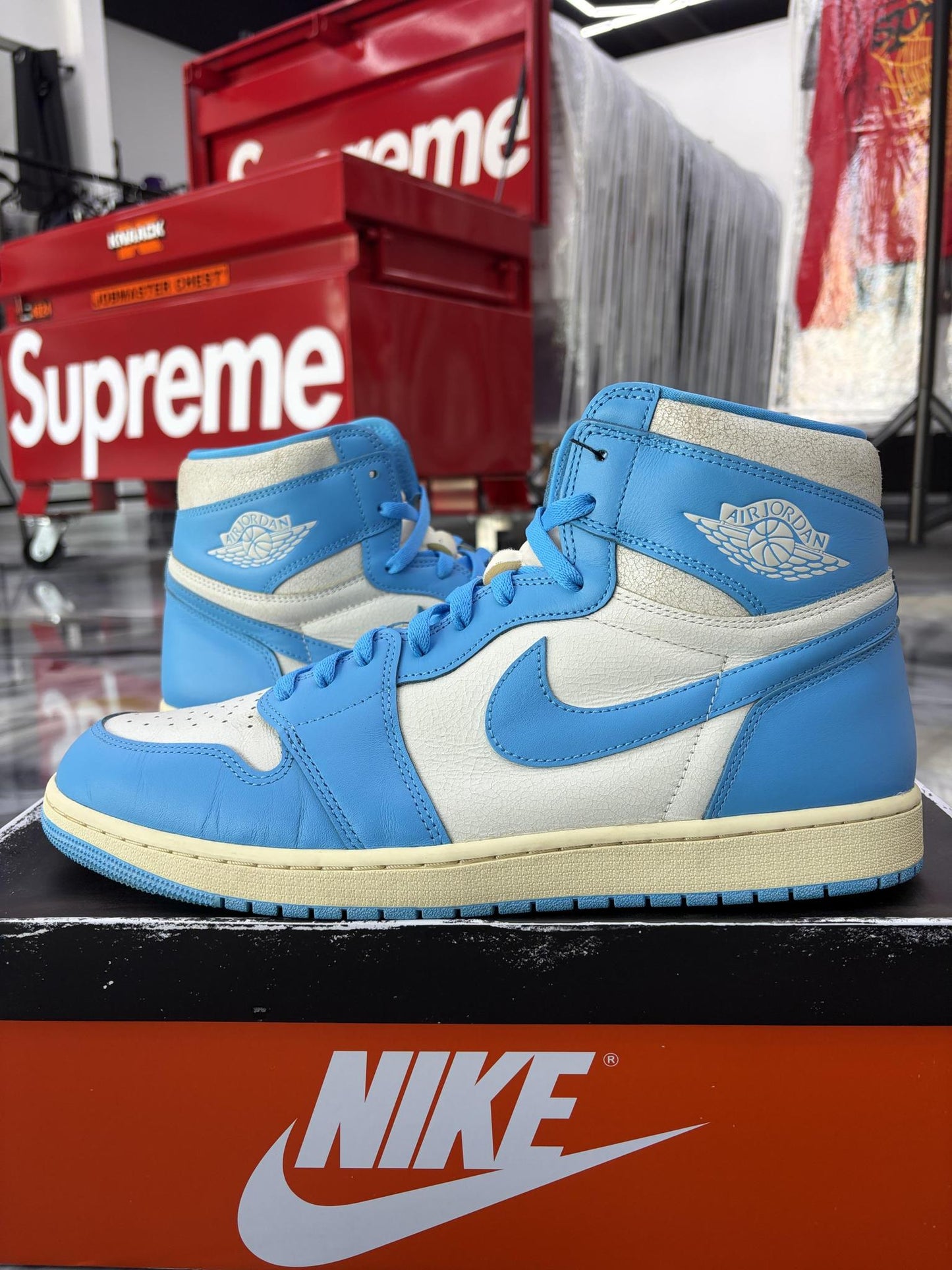 Jordan 1 "Reimagined UNC" Used Size 15
