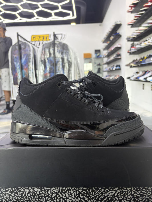 Jordan 3 "Black Cat" Used Size 9