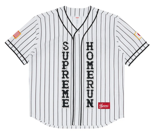 Supreme Homerun Baseball Jersey "White"