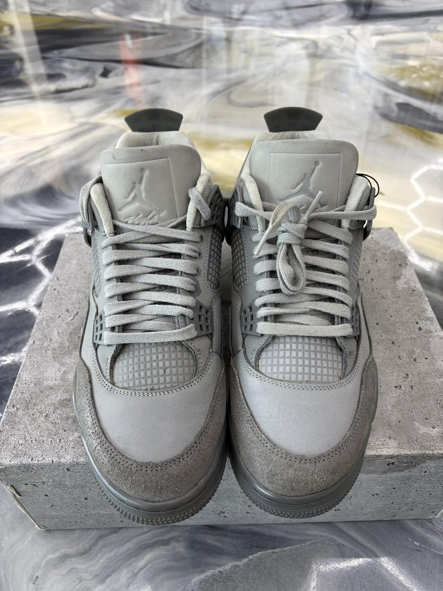Jordan 4 "Wet Cement" Used Size 10
