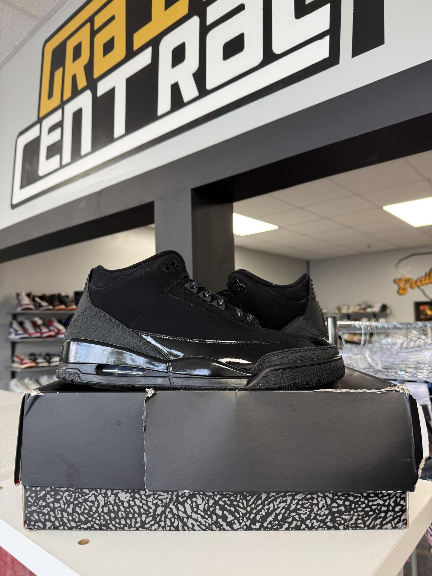 Jordan 3 "Black Cat" Used Size 12