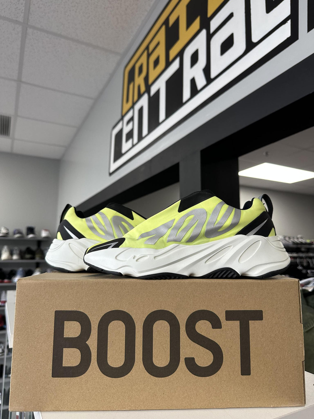 Adidas Yeezy 700 MNVN "Volt" Used Size 7Y/8.5W