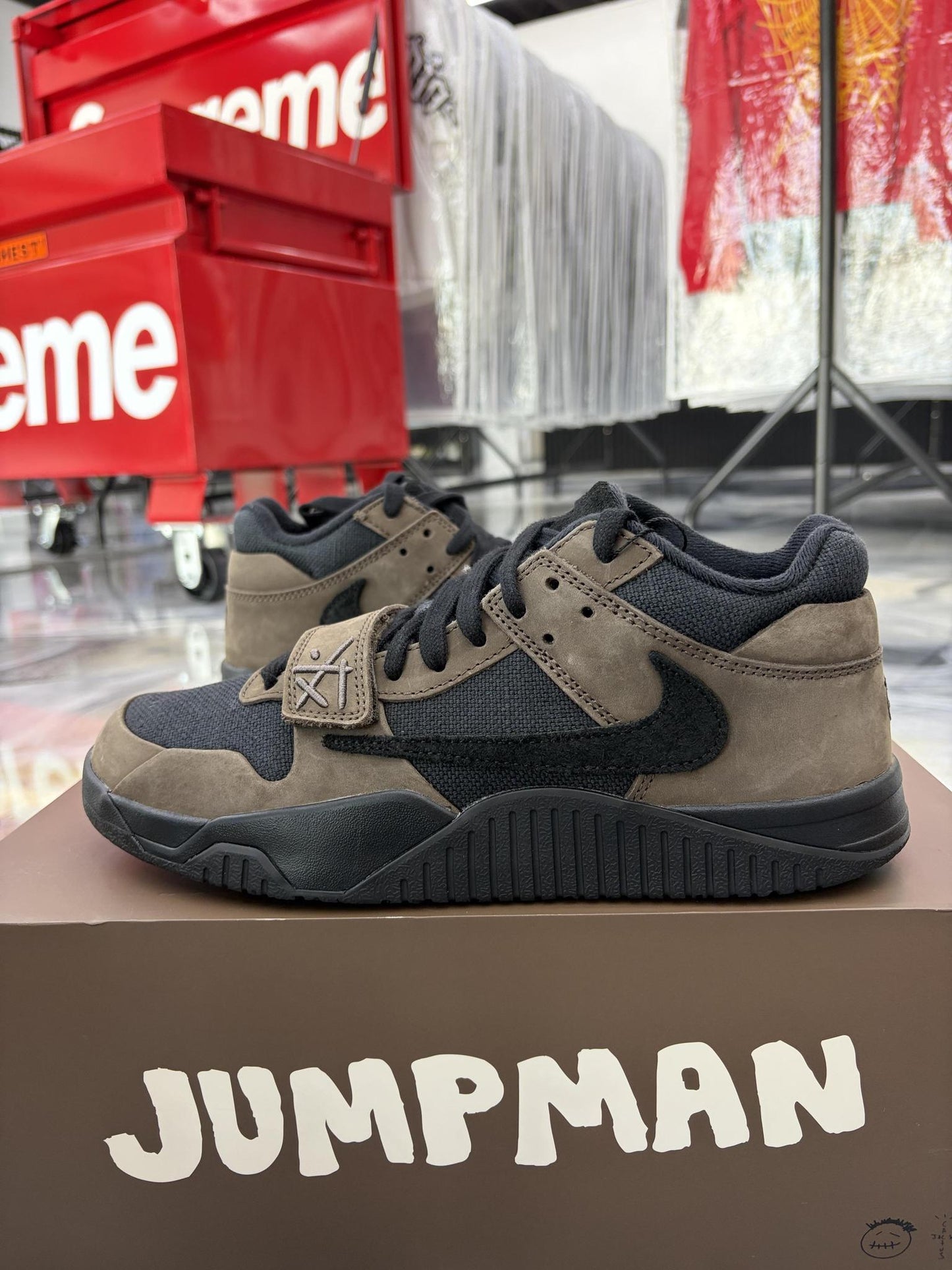 Jordan Jumpman Jack TR Travis Scott "Dark Mocha" Used Size 9.5