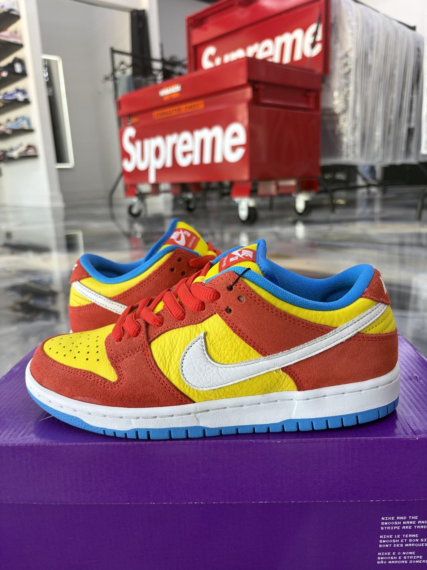 Nike SB Dunk Low "Bart Simpson" Used Size 6.5Y/8W