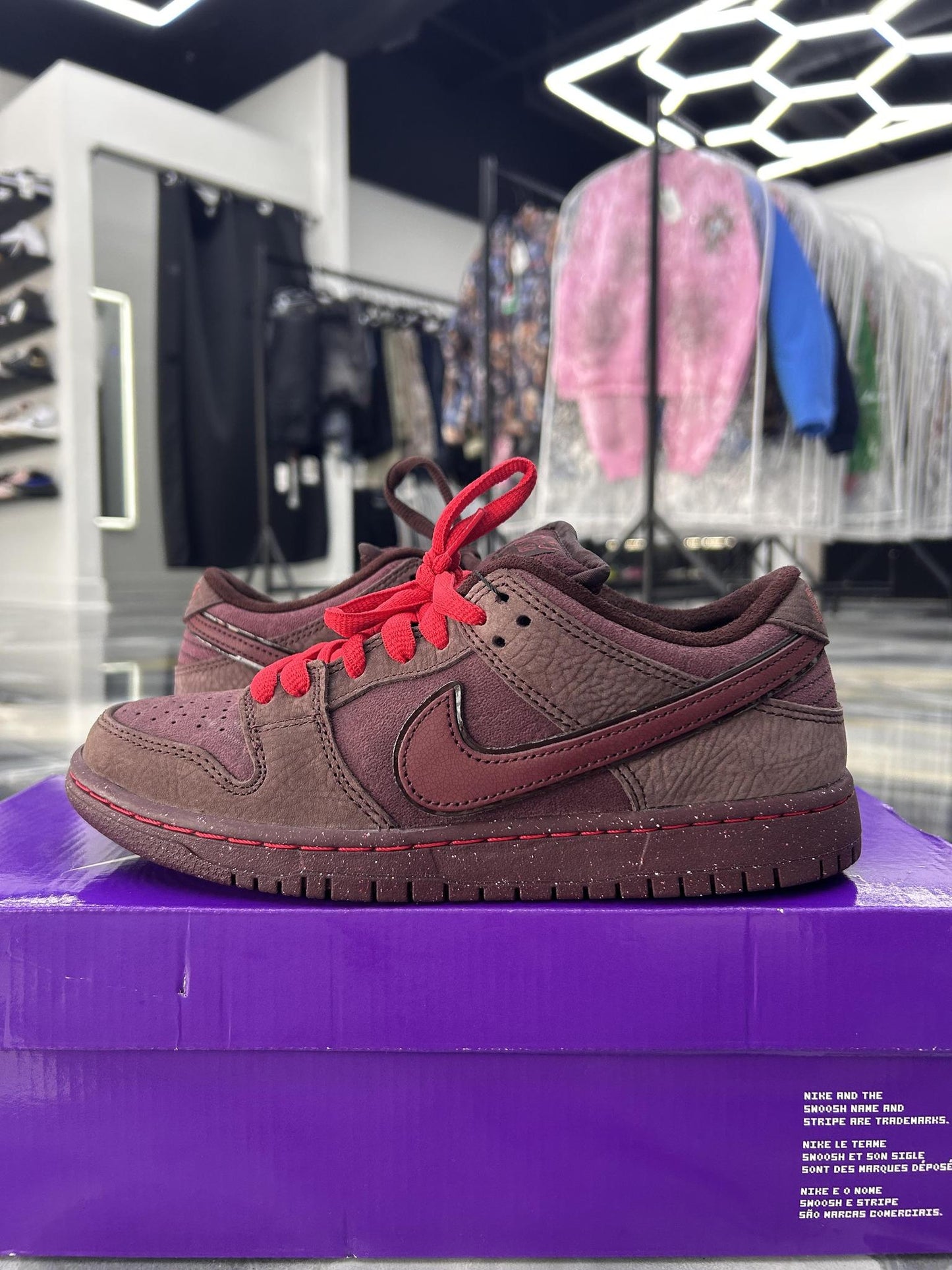 Nike SB Dunk Low "Burgundy Crush" Used Size 6Y/7.5W