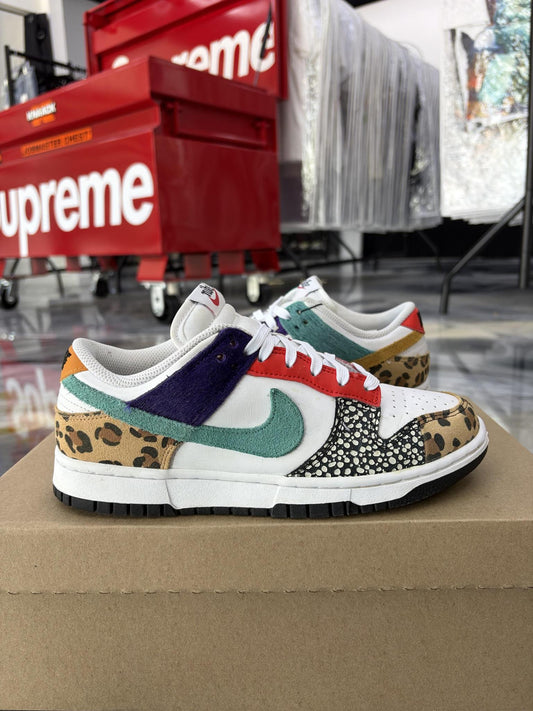 Nike Dunk Low "Safari Mix" Used Size 6Y/7.5W