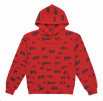 Sp5der Aop Sweatsuit "Red"