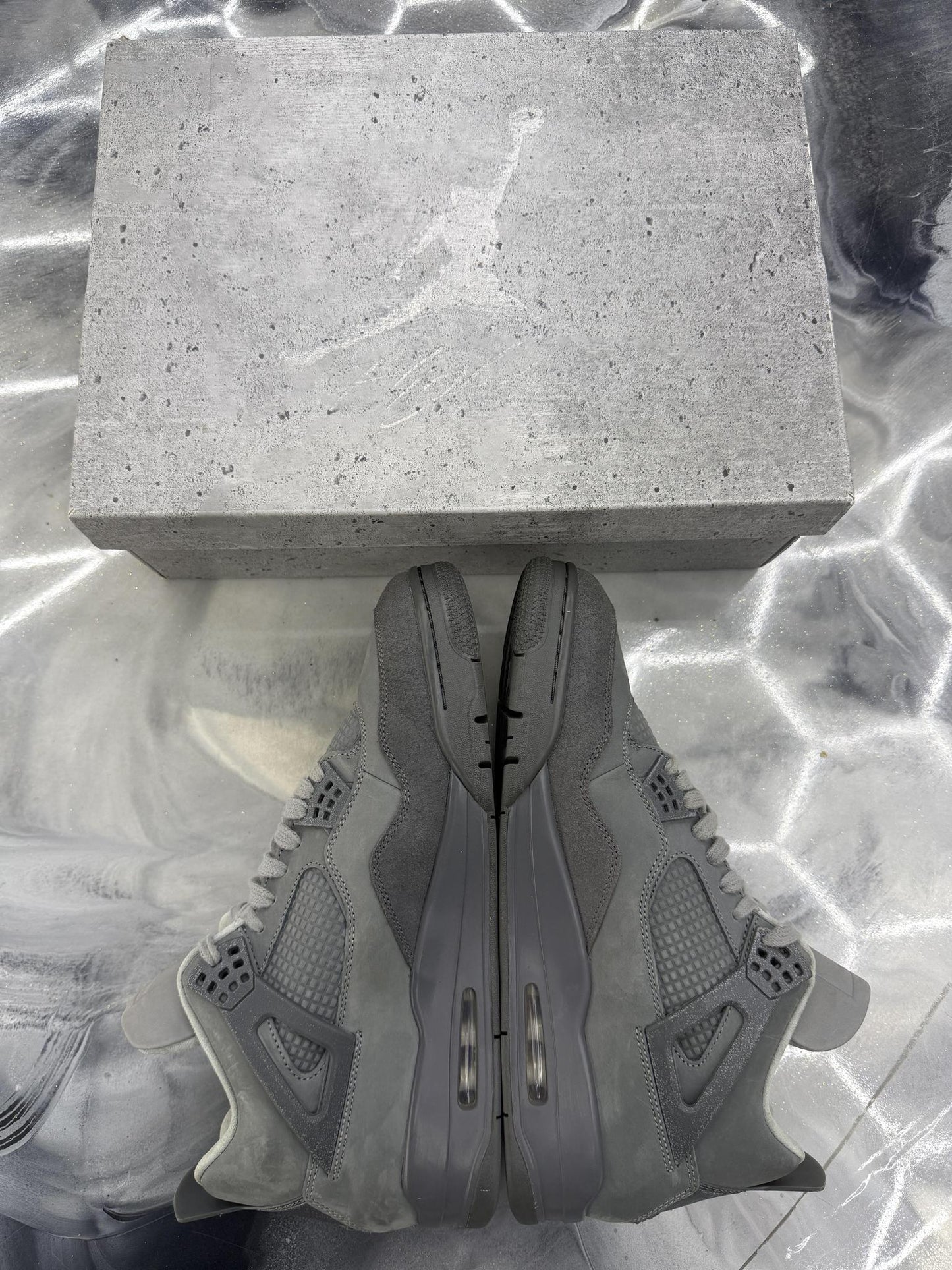 Jordan 4 "Wet Cement" Used Size 13