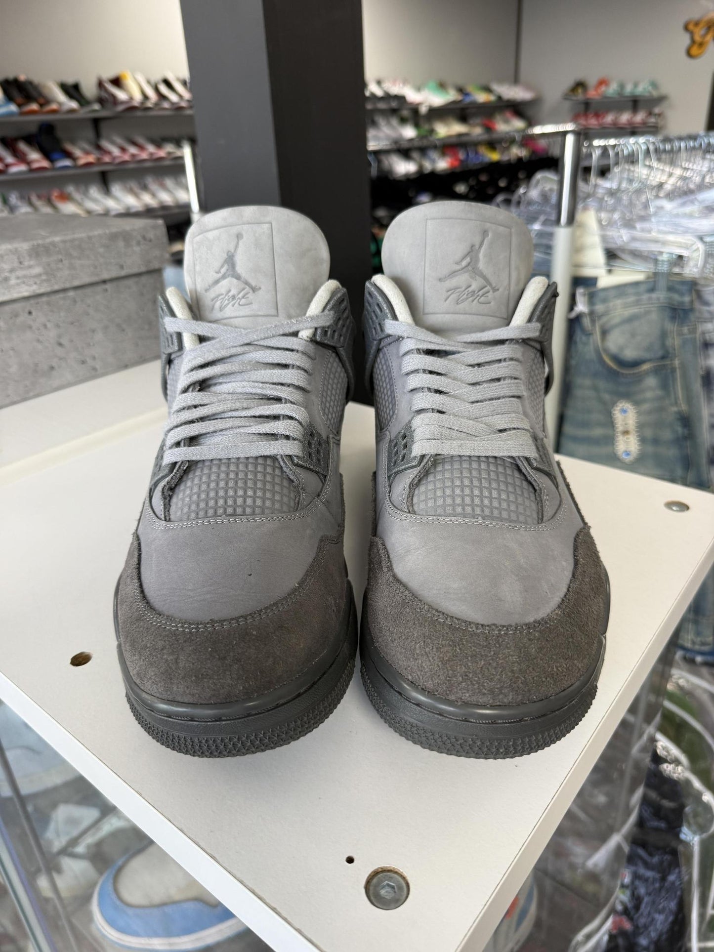 Jordan 4 "Wet Cement" Used Size 14