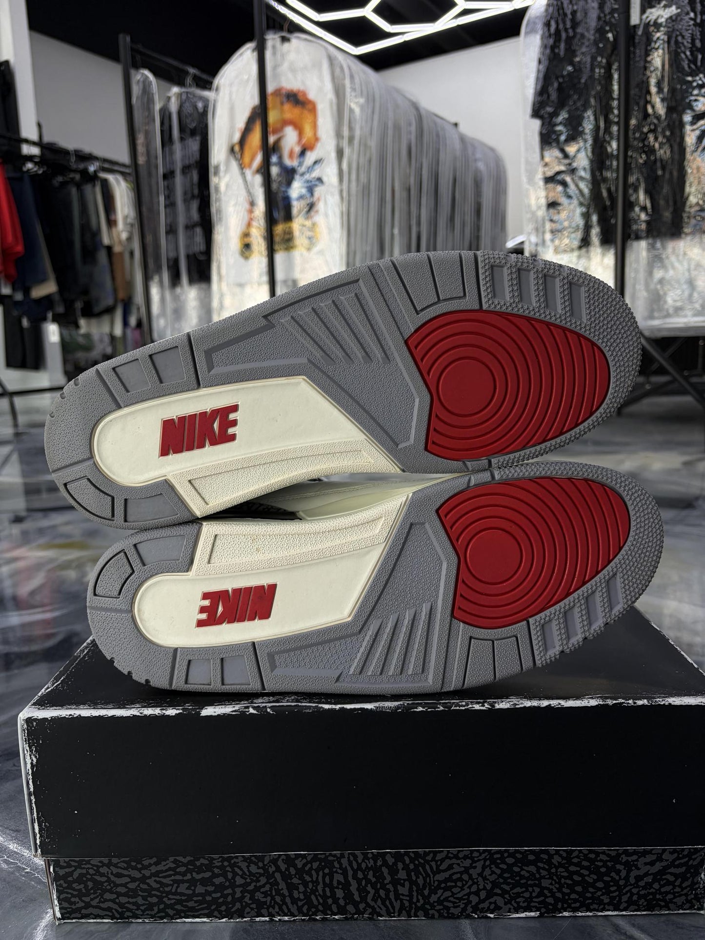 Jordan 3 "White Cement Reimagined" Used Size 13