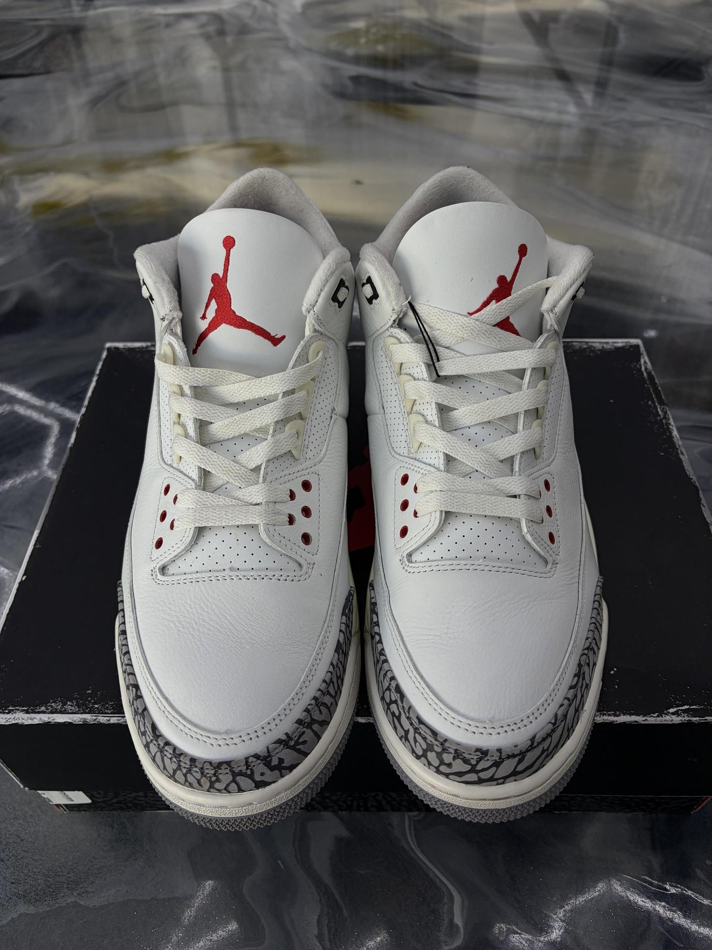 Jordan 3 "White Cement Reimagined" Used Size 13