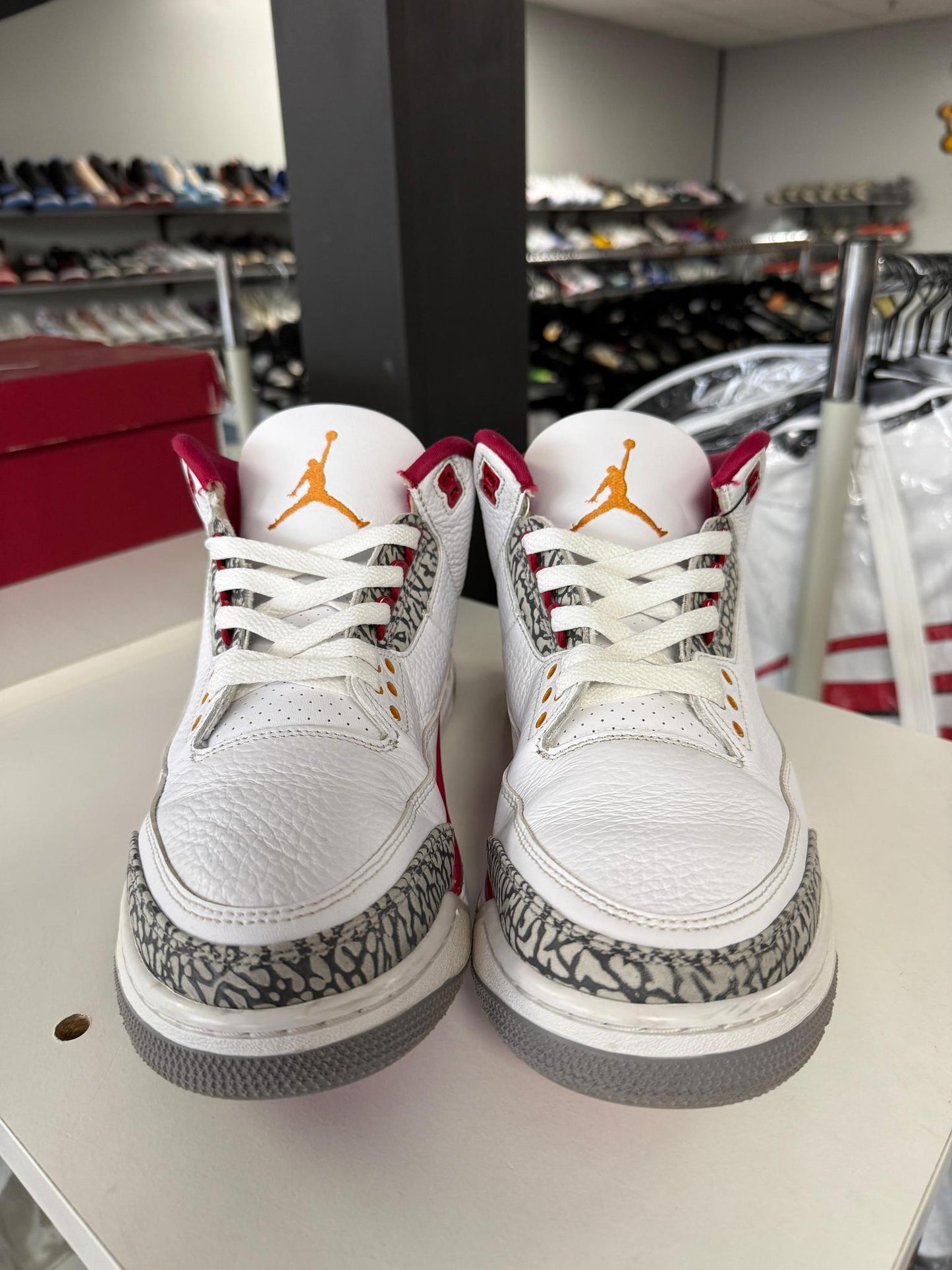 Jordan 3 "Cardinal" Used Size 11