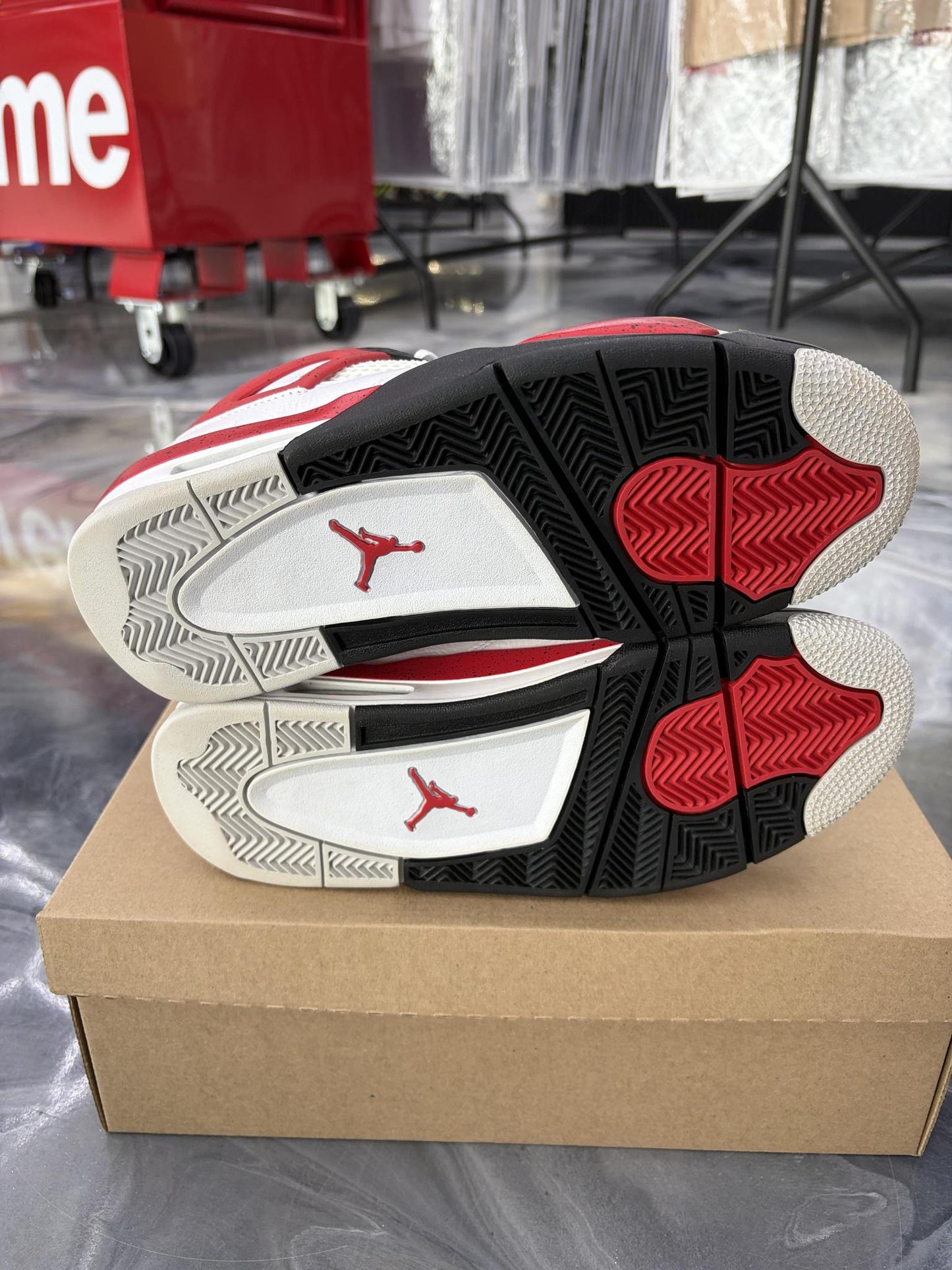 Jordan 4 "Red Cement" Used Size 8