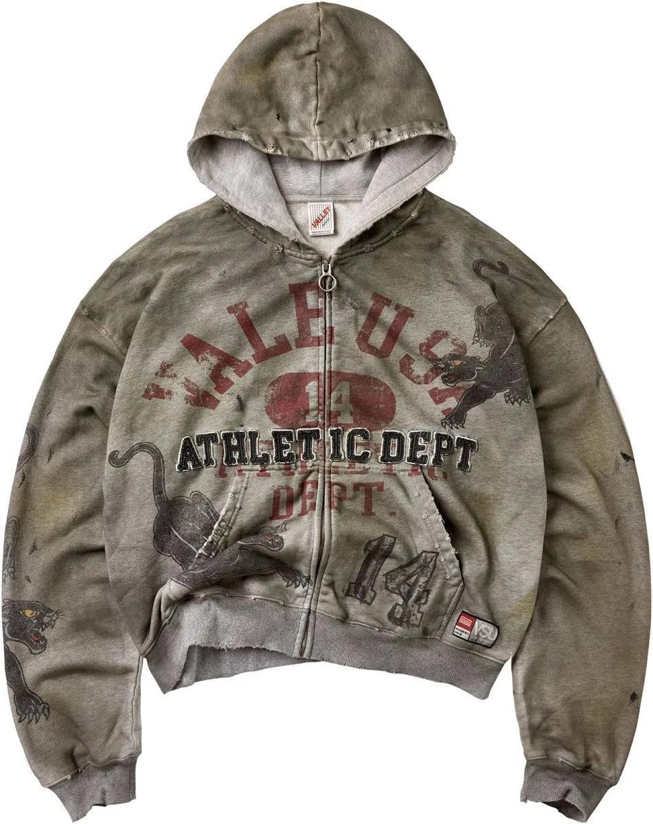 Vale Zip Up Jacket "Varsity Grey"
