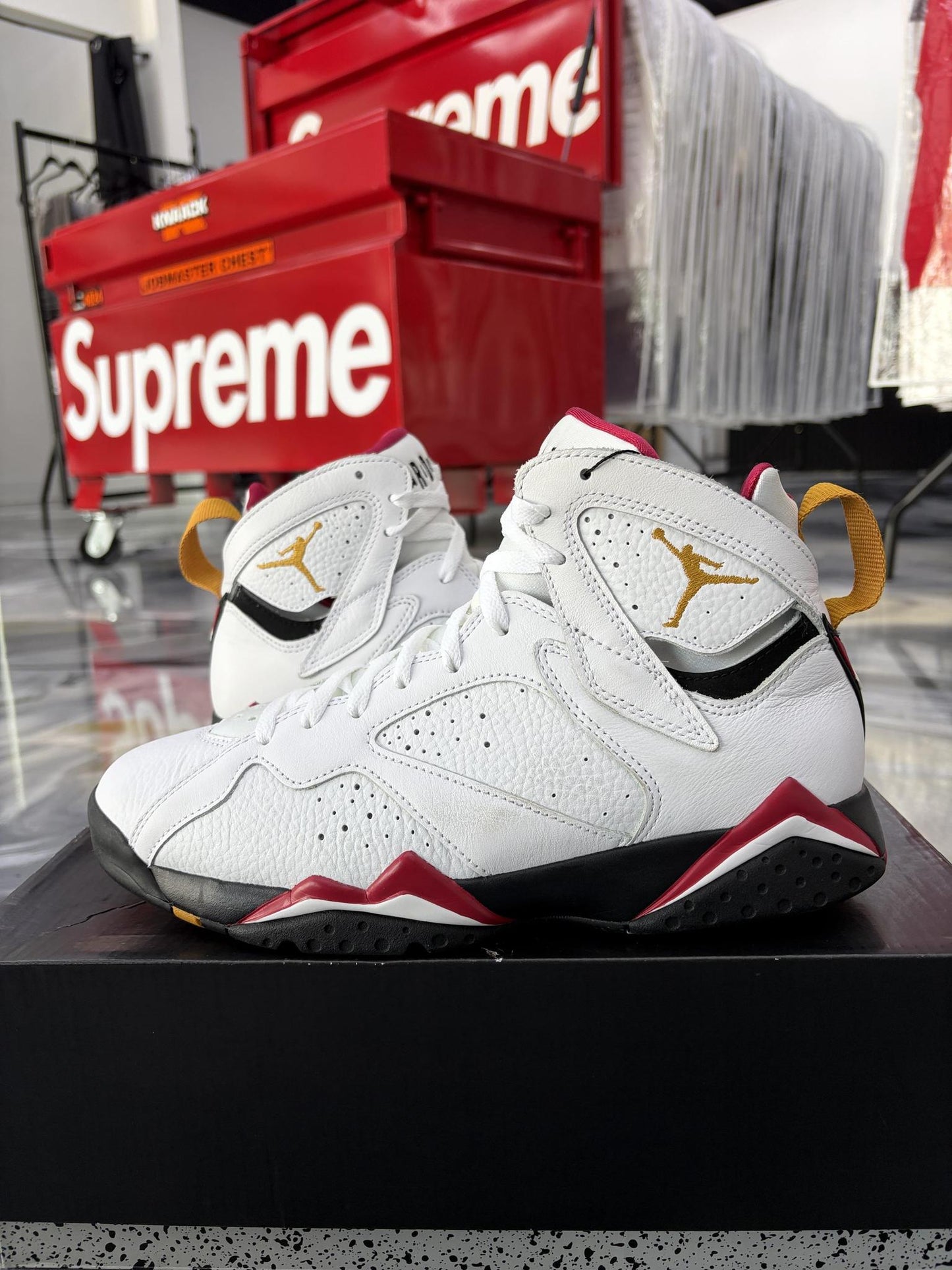 Jordan 7 "Cardinal" Used Size 9