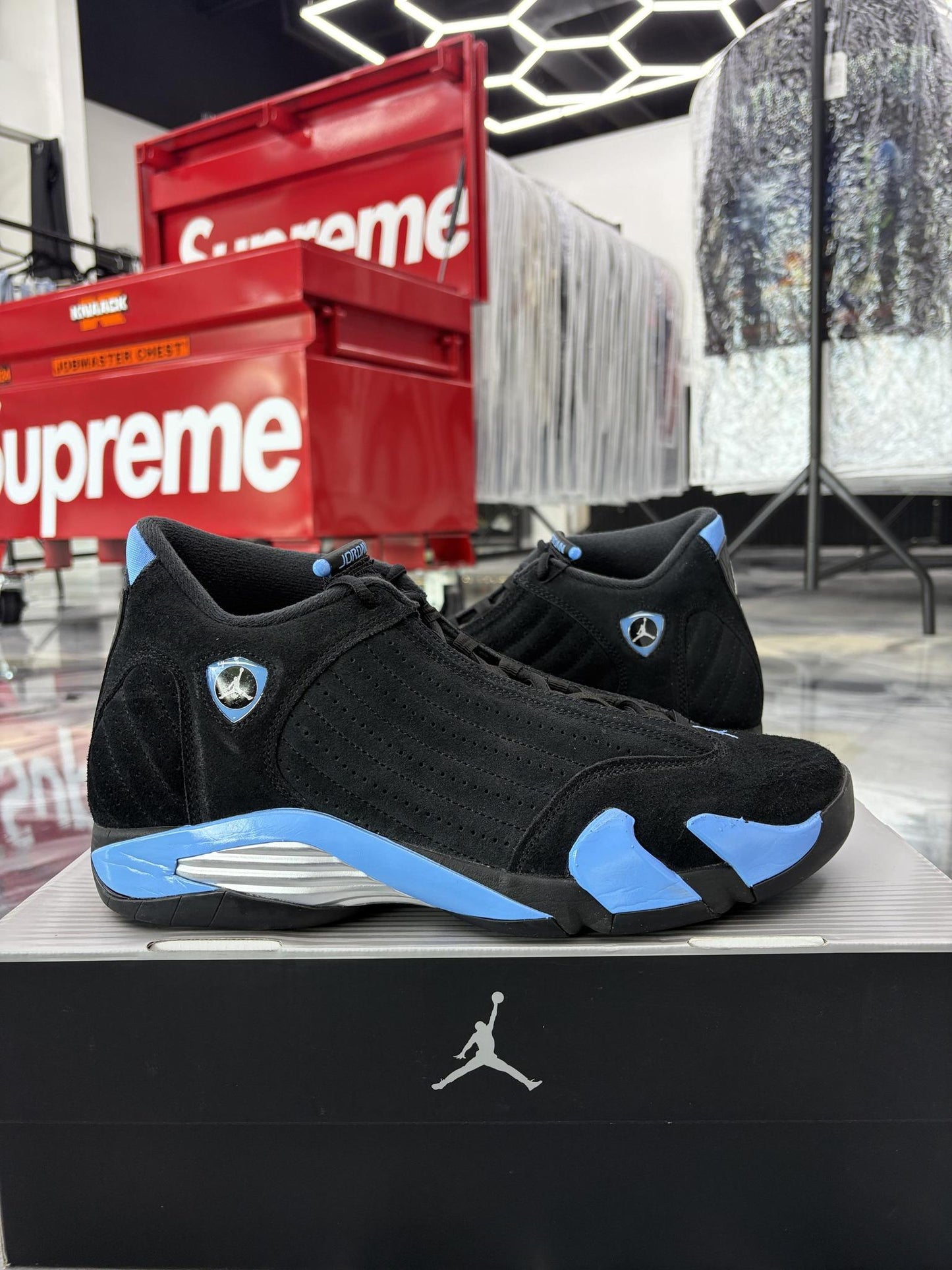 Jordan 14 "University Blue" Used Size 13
