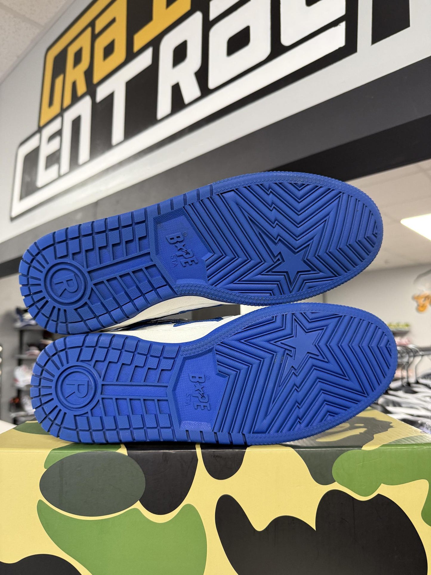 Bape Sk8 Sta "Patent Blue" Used Size 10