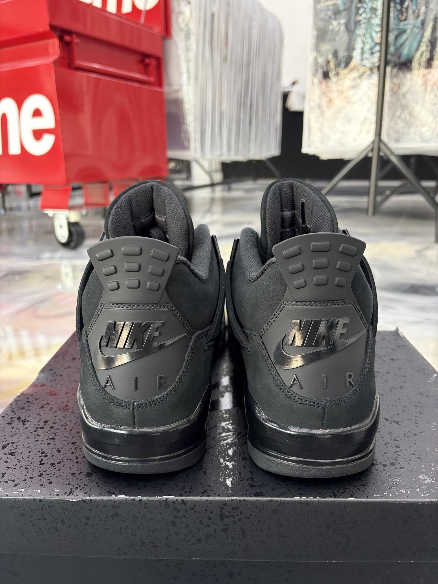 Jordan 4 "Black Cat" Used Size 12