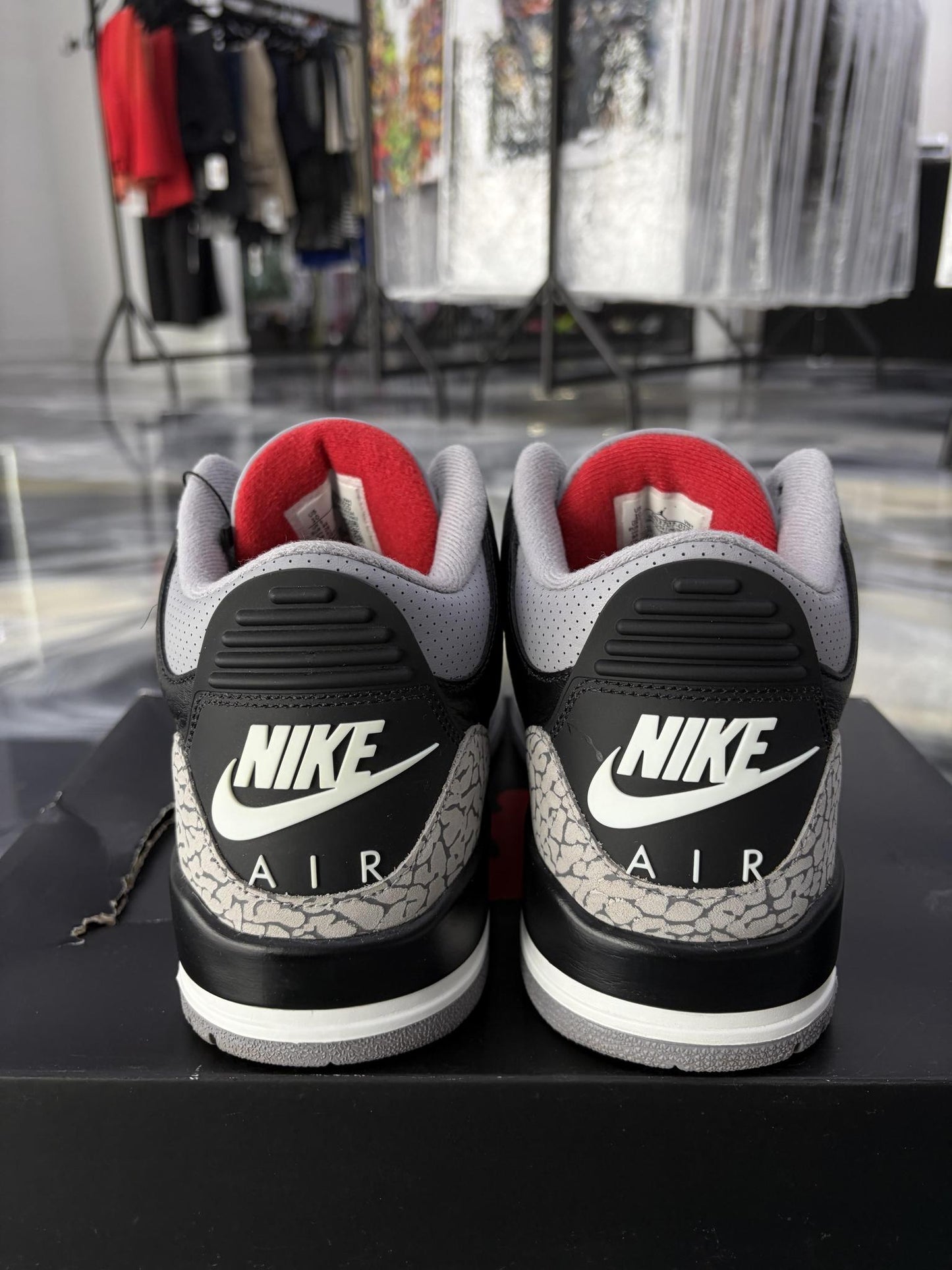 Jordan 3 "Black Cement" Used Size 10