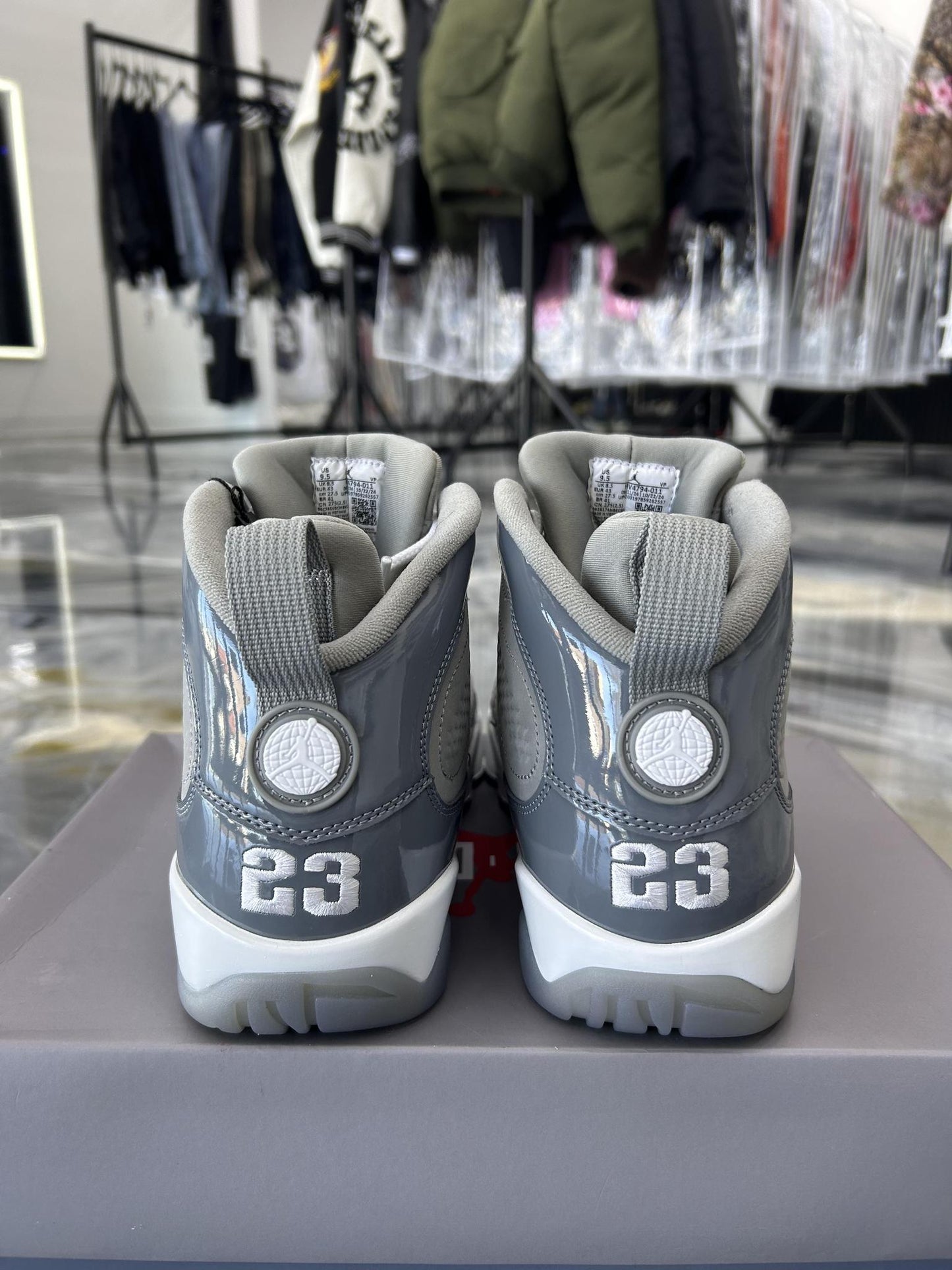 Jordan 9 "Cool Grey" Used Size 9.5