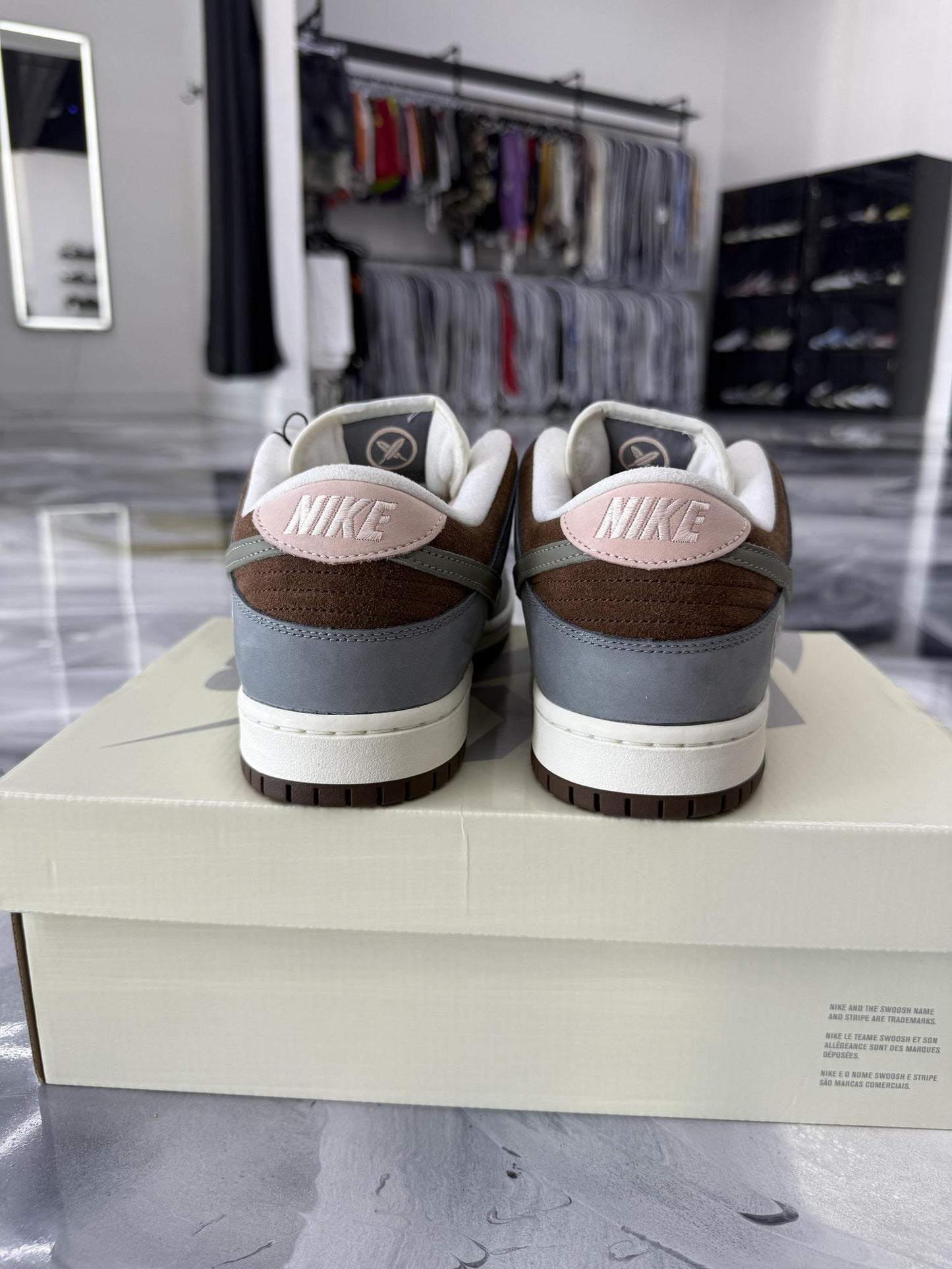 Nike SB Dunk Low X Yuto Horigome "Wolf Grey/Sail" Used Size 9.5