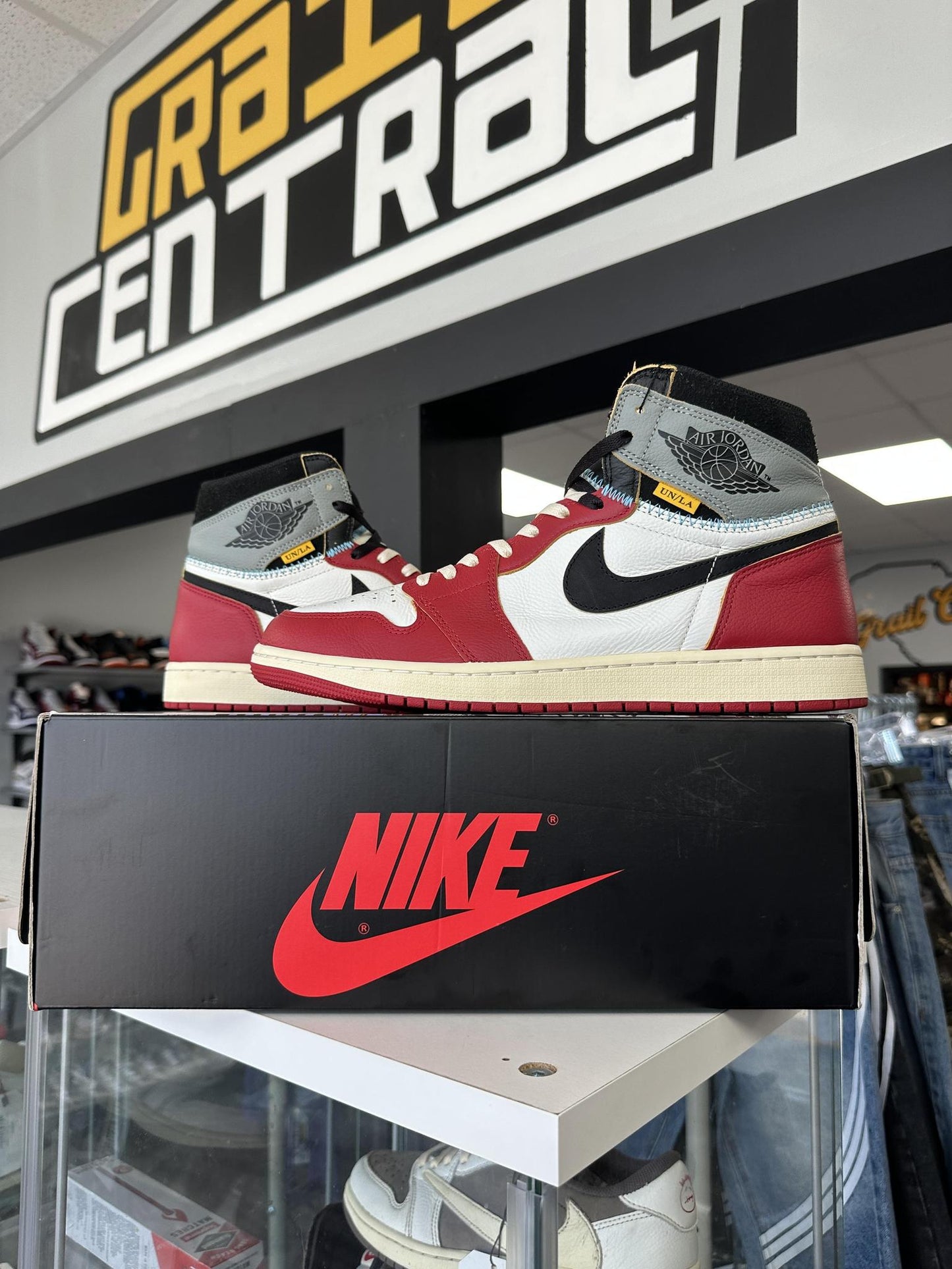 Jordan 1 Union LA "Chicago Shadow" Used Size 14