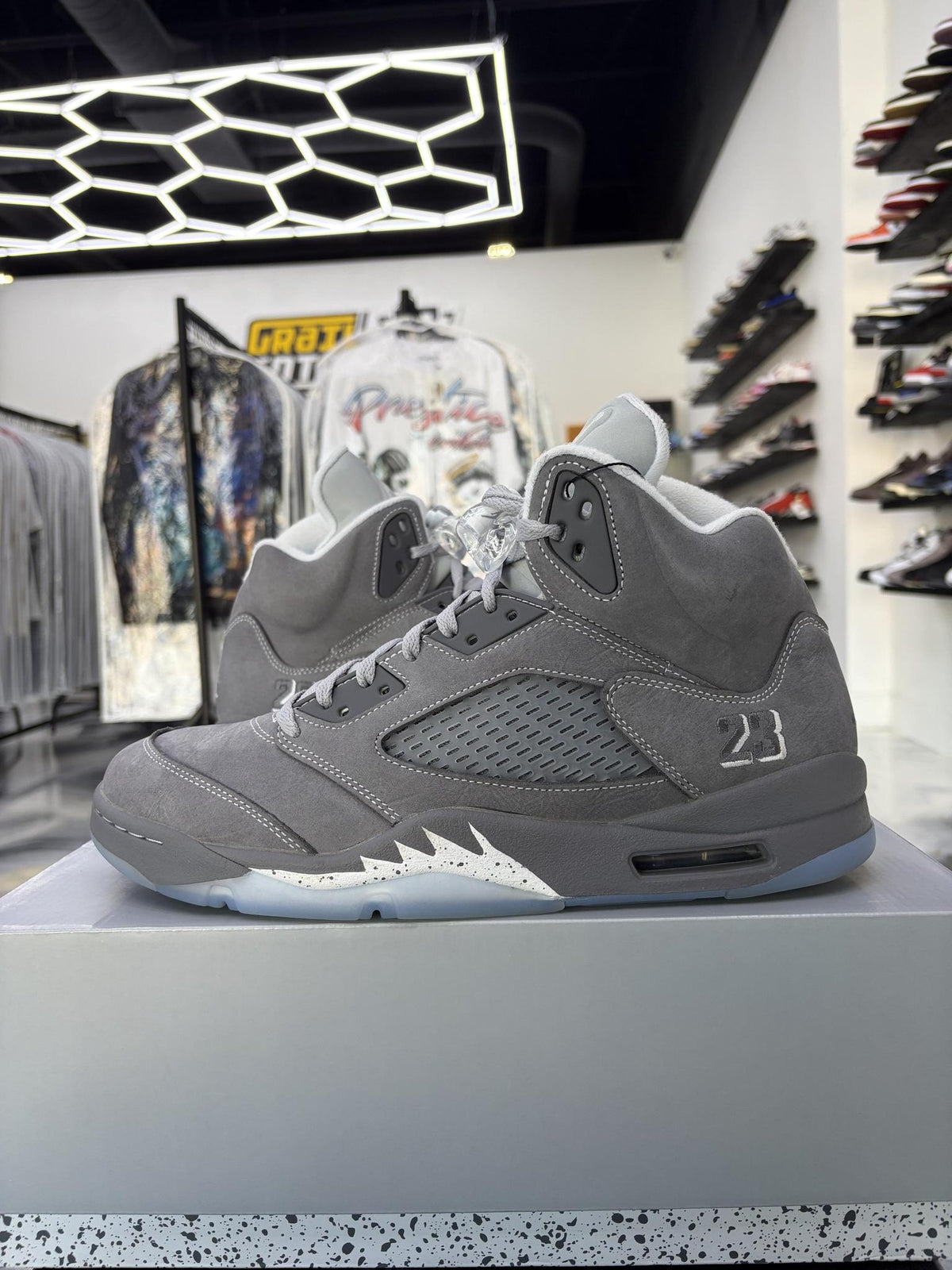 Jordan 5 "Wolf Grey" Used Size 12