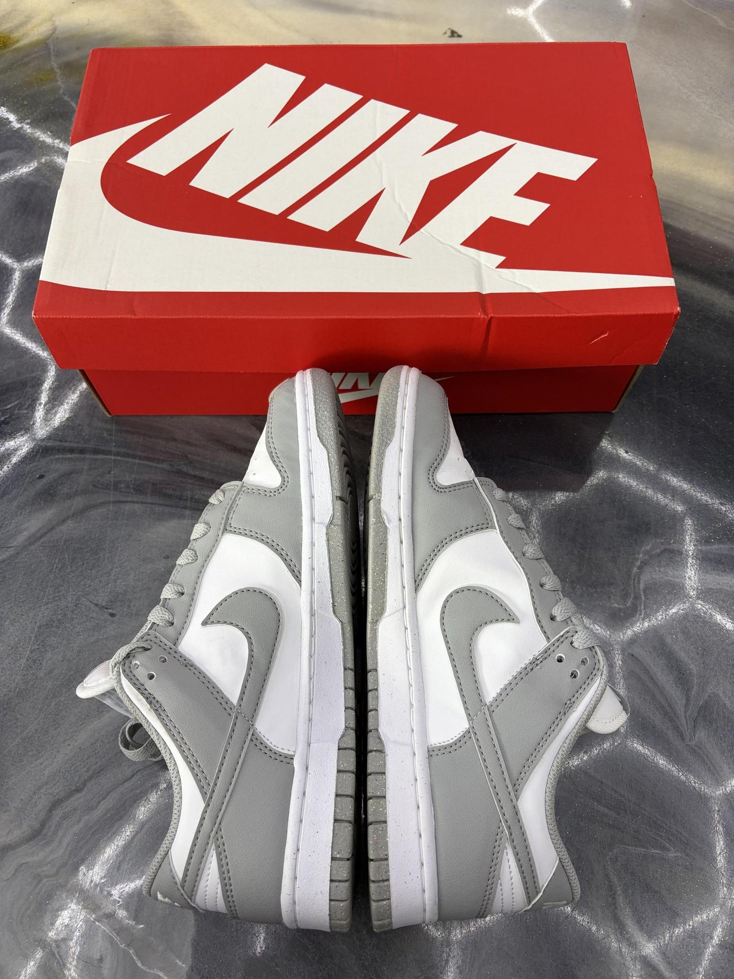 Nike Dunk Low "Light Smoke Grey" Used Size 7Y/8.5W