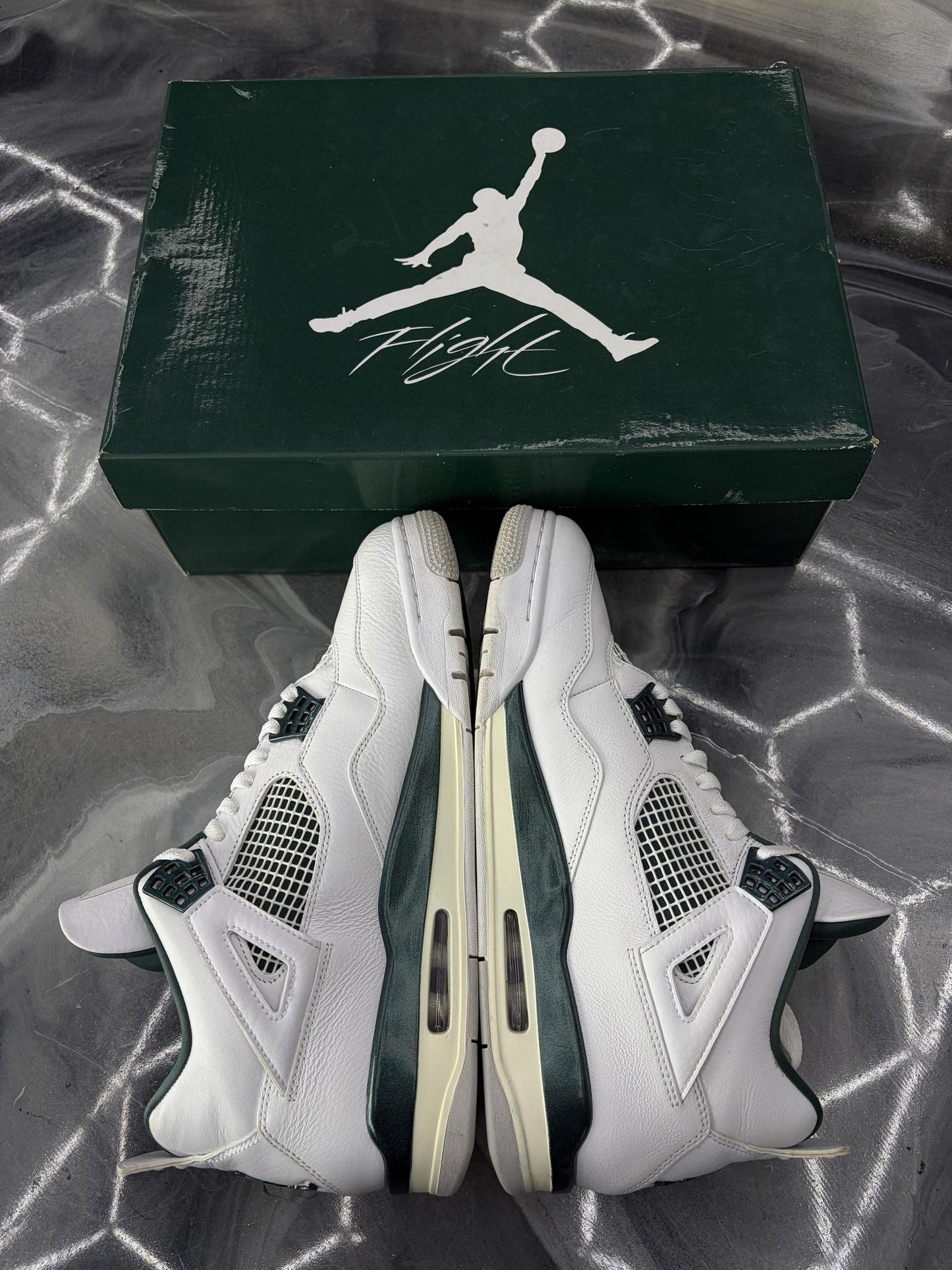 Jordan 4 "Oxidized Green" Used Size 11.5