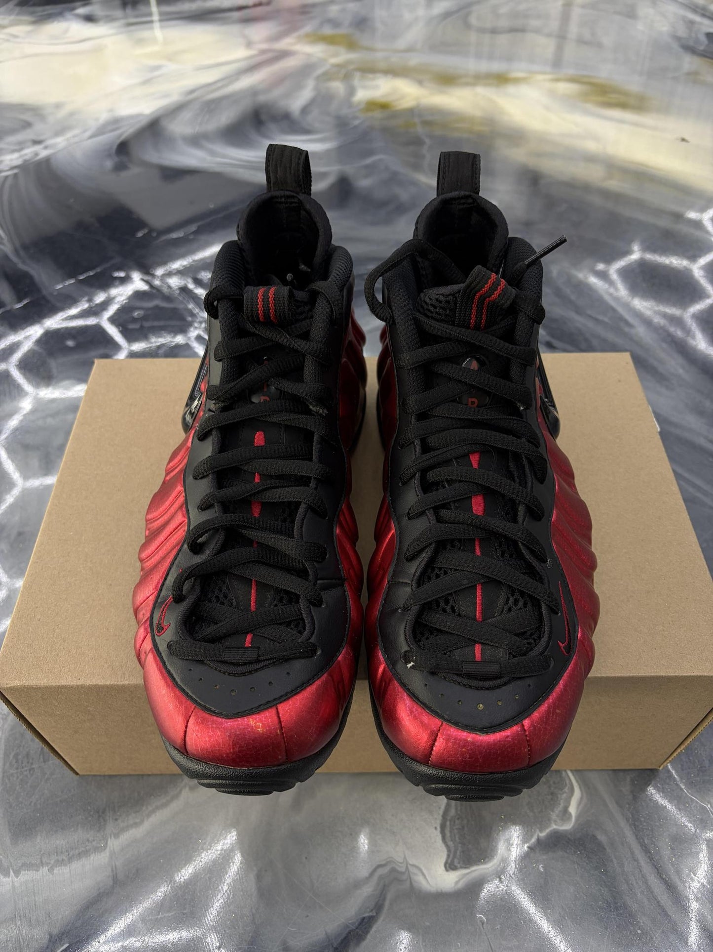 Nike Air Foamposite  "University Red" Used Size 8
