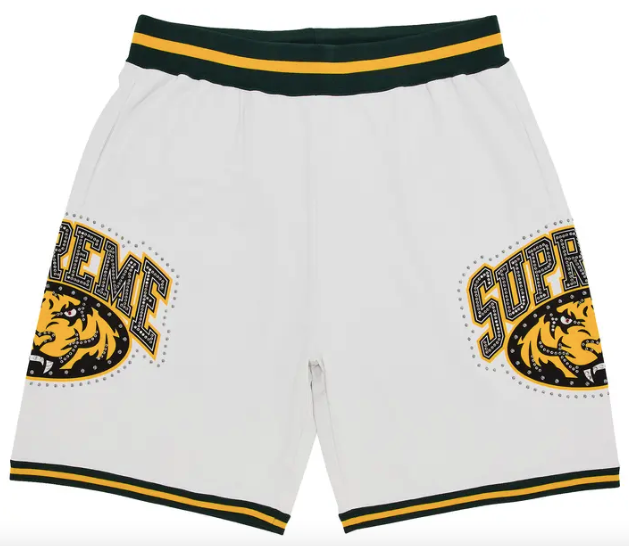 Supreme Studded Basketball Shorts "White"