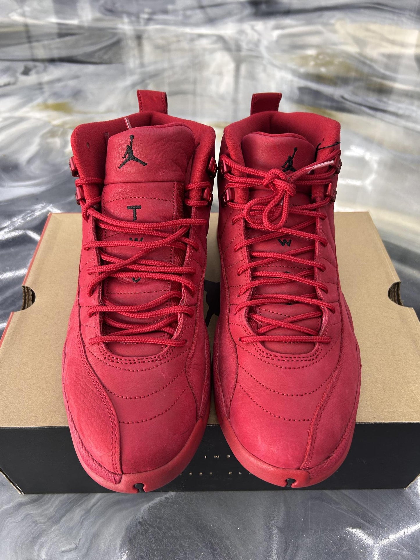 Jordan 12 "Red Suede" Used Size 10