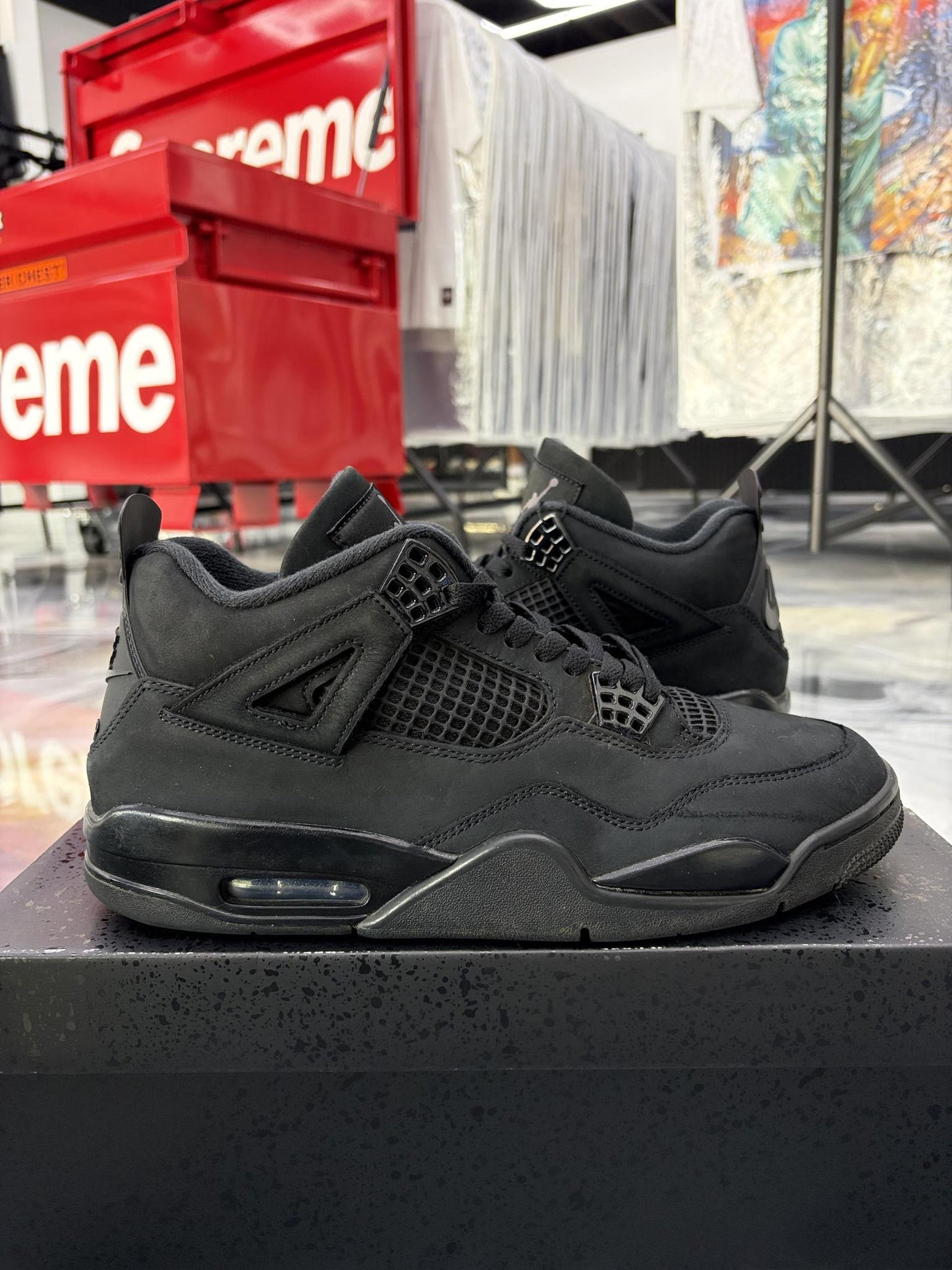 Jordan 4 "Black Cat" Used Size 11.5