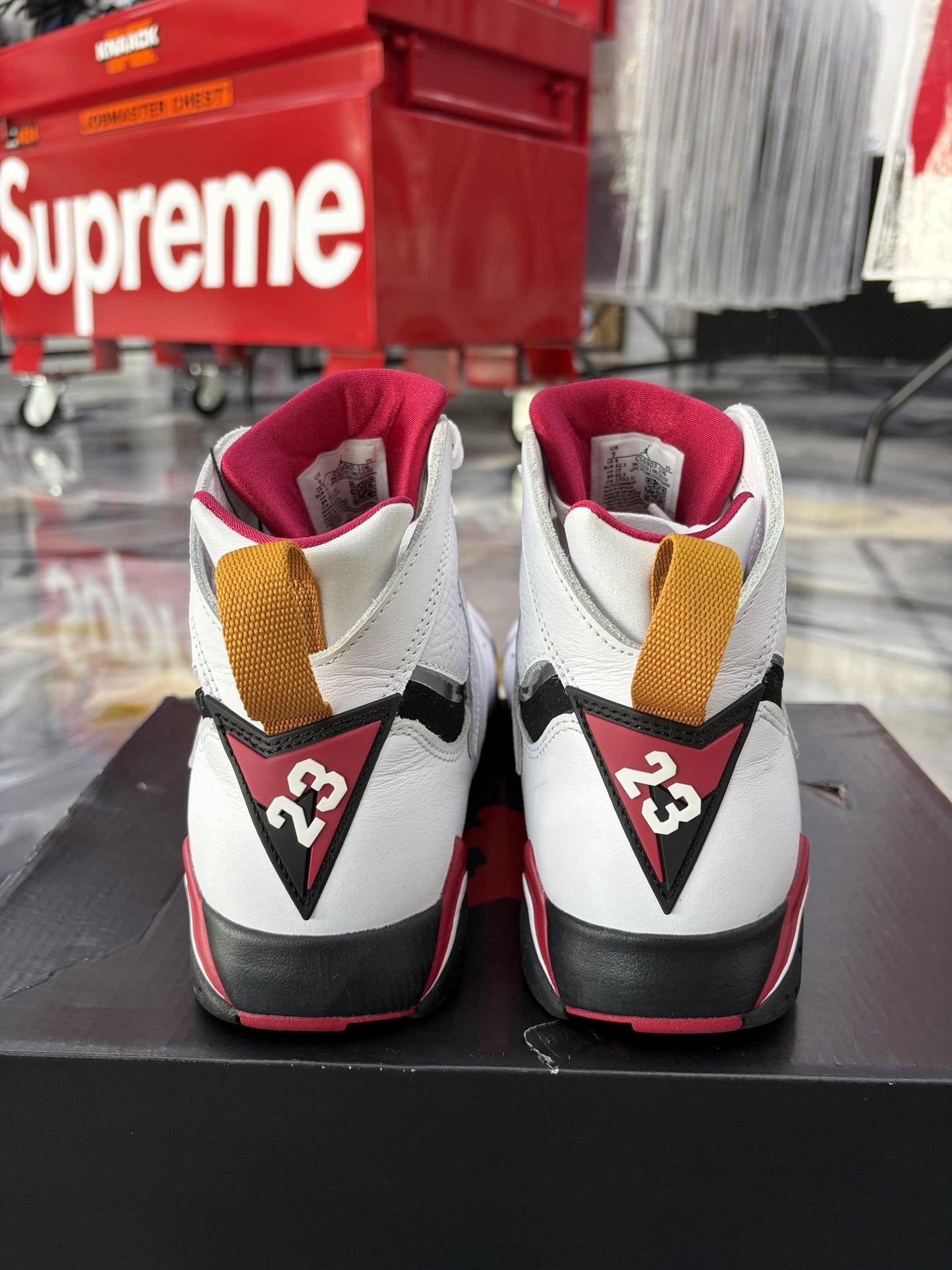 Jordan 7 "Cardinal" Used Size 9