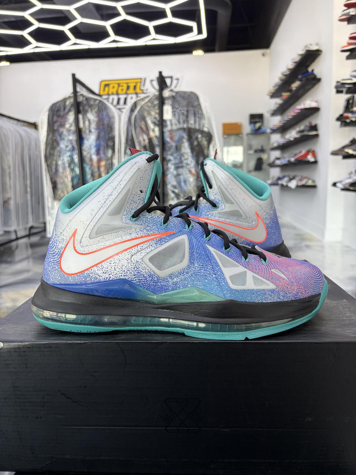 Nike Lebron X "Pure Platinum" Used Size 10